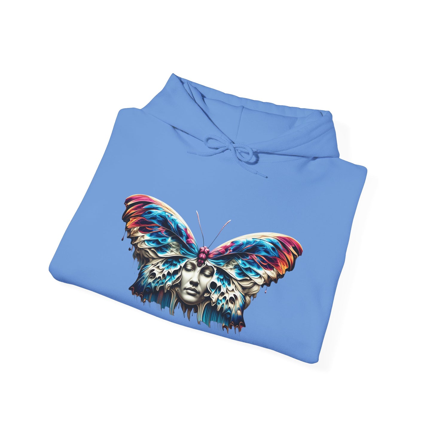 Vibrant Butterfly Art Unisex Hoodie – Colorful Graphic Sweatshirt for Nature Lovers