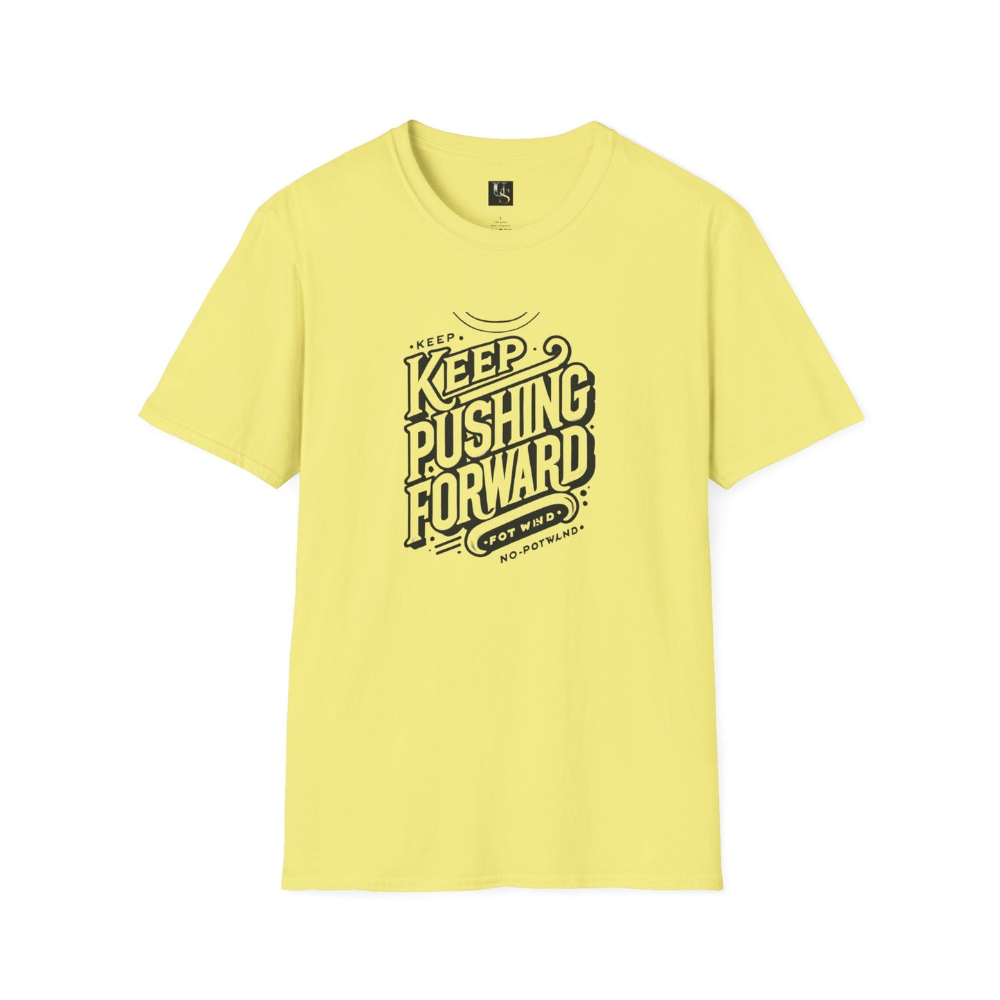 Keep Pushing Forward Motivational Unisex Softstyle T-Shirt