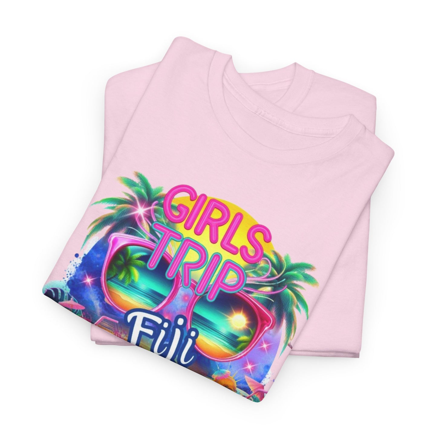 Girls Trip Fiji 2025 Unisex Heavy Cotton Tee