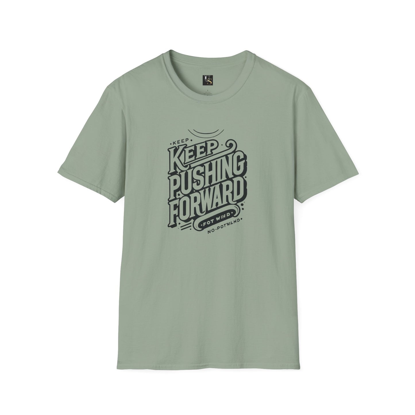 Keep Pushing Forward Motivational Unisex Softstyle T-Shirt