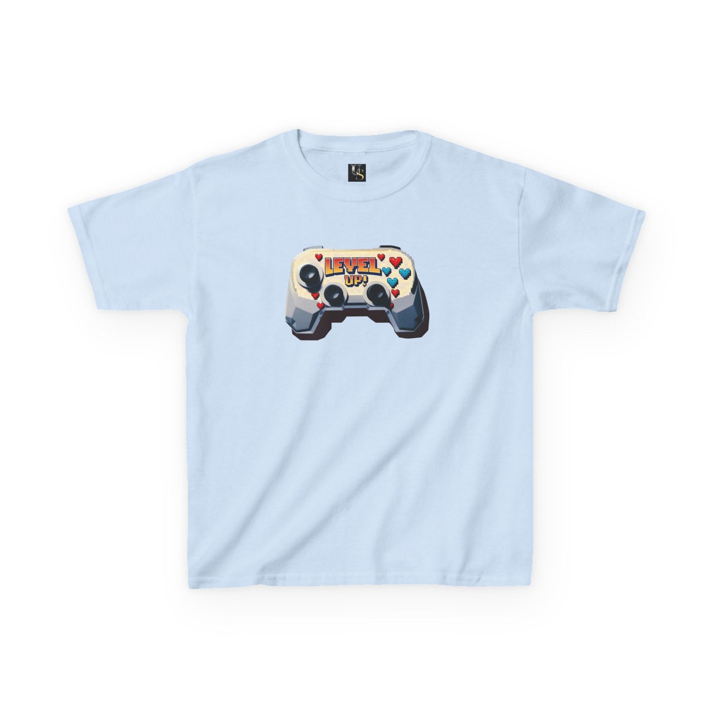 Kids Gaming Tee - 'Level Up' Retro Video Game Controller Design