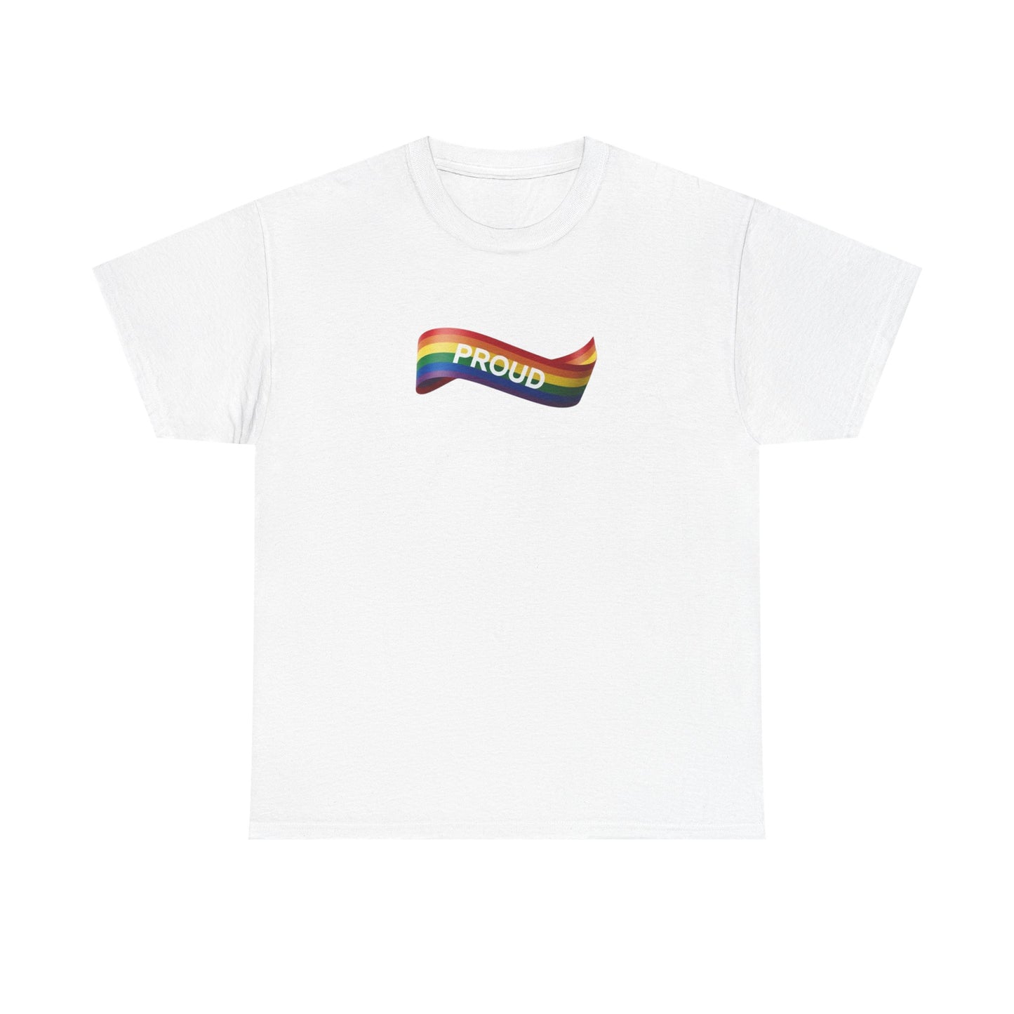 Proud Rainbow Graphic Unisex Heavy Cotton Tee