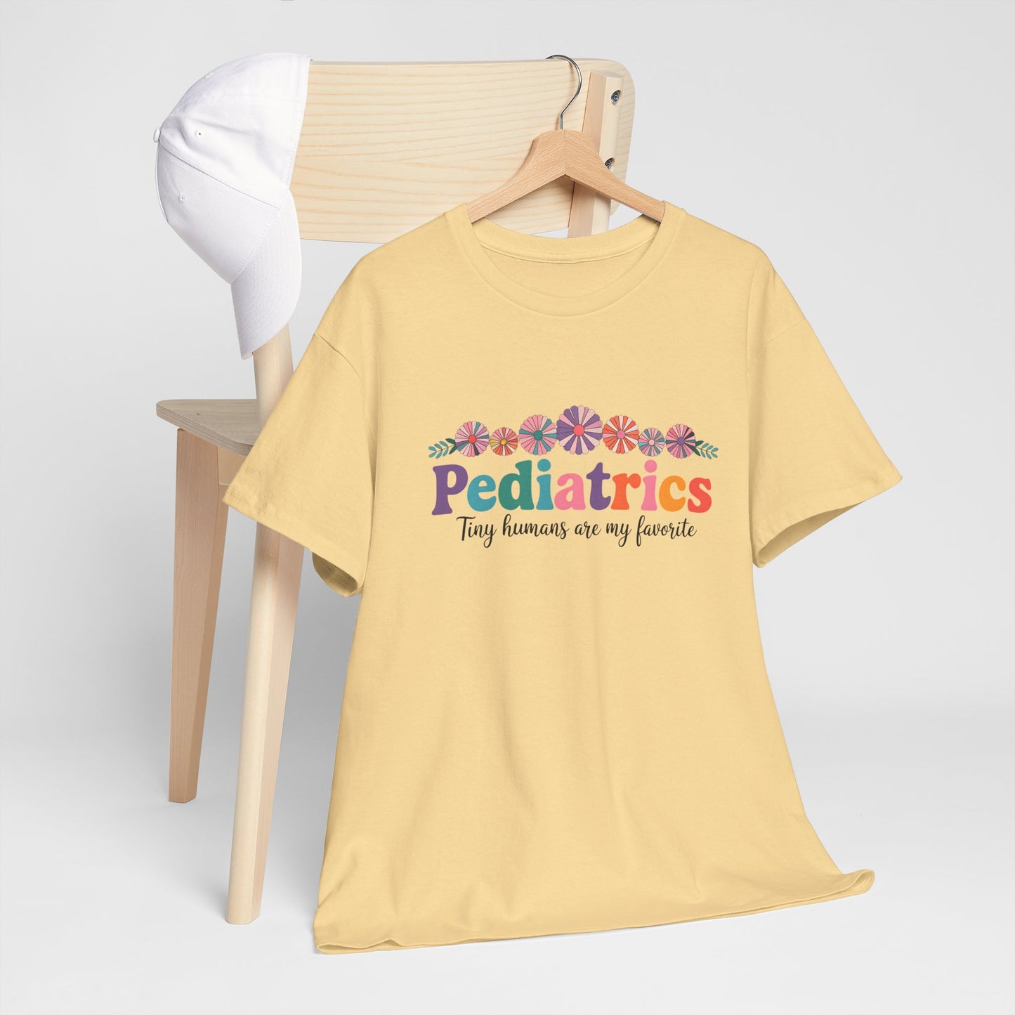 Pediatrics Unisex Heavy Cotton Tee - Tiny Humans Are My Favorite Shirt