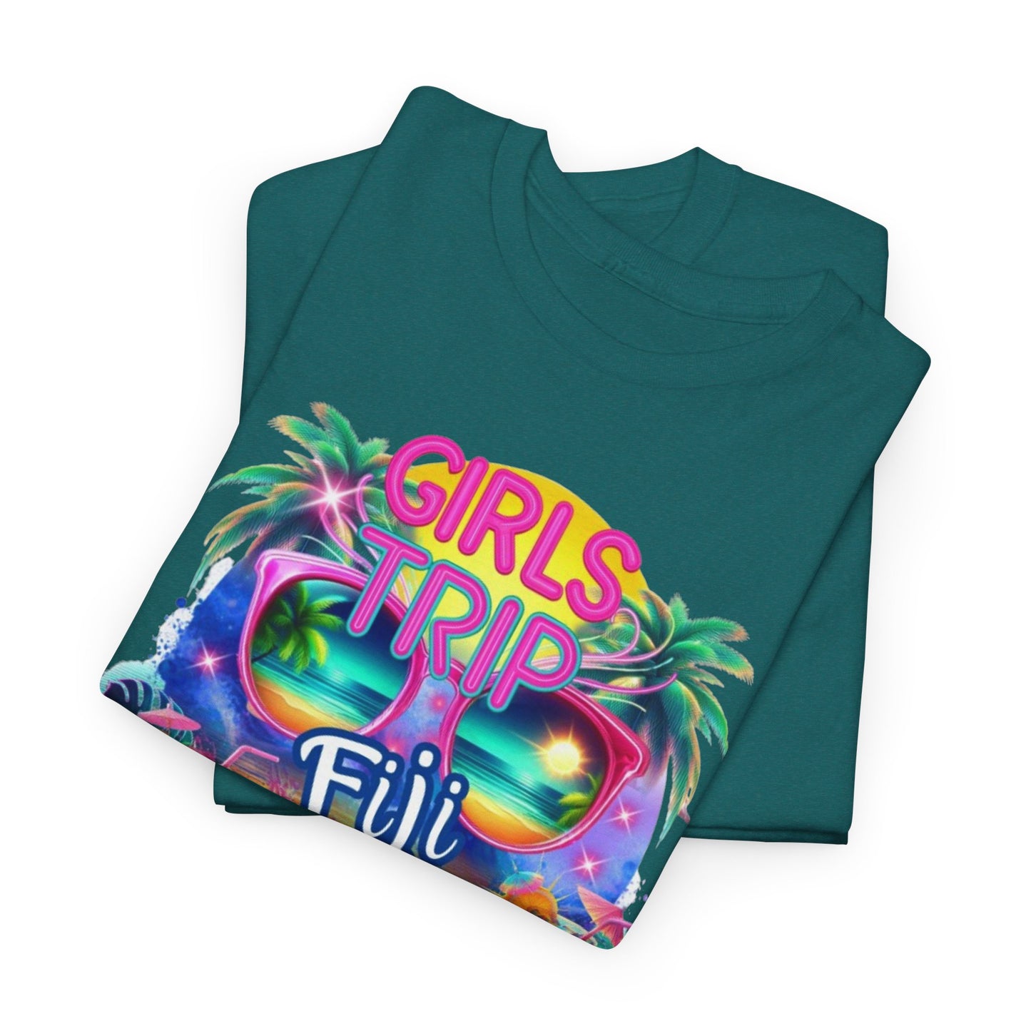 Girls Trip Fiji 2025 Unisex Heavy Cotton Tee