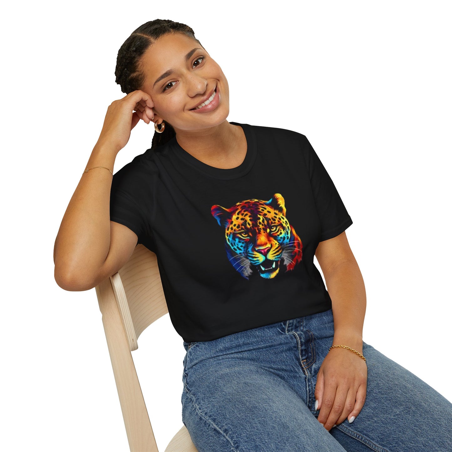 Colorful Leopard Print Unisex T-Shirt - Wild Style Apparel