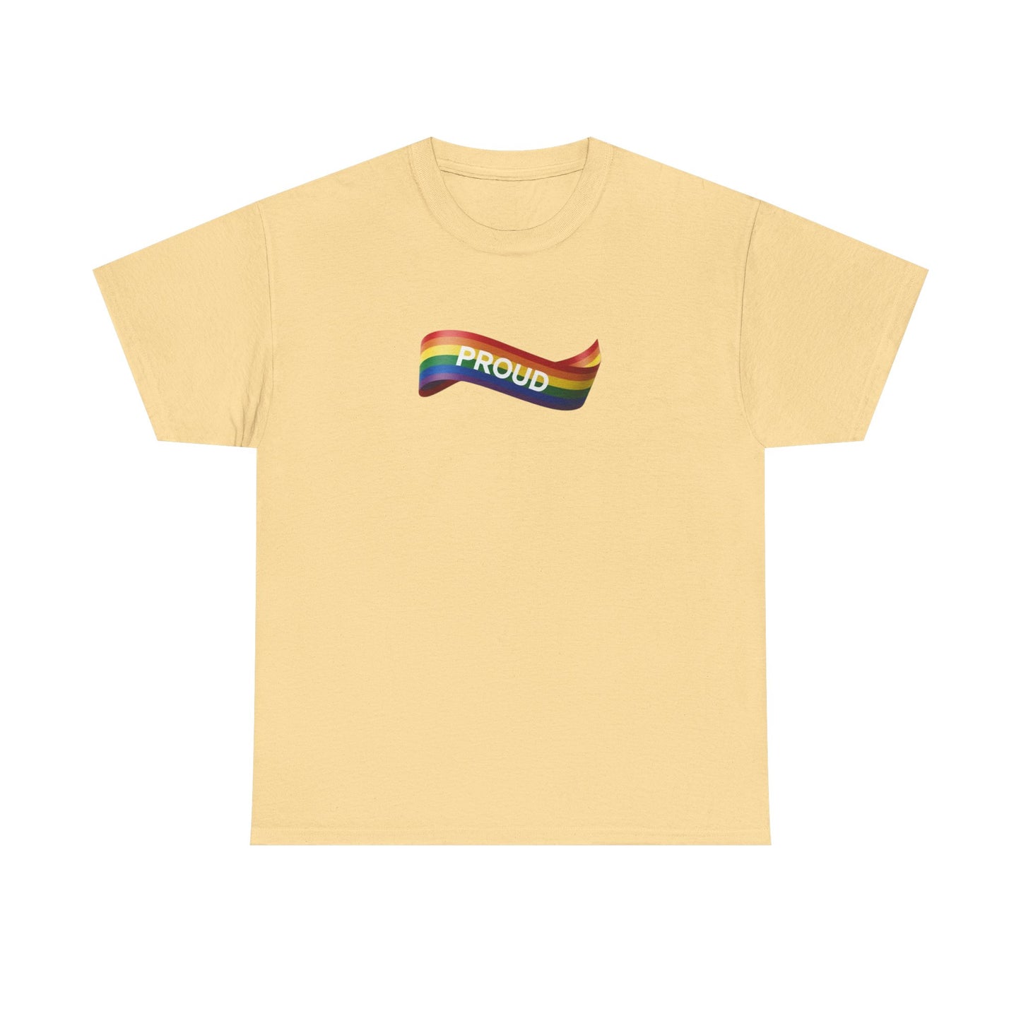 Proud Rainbow Graphic Unisex Heavy Cotton Tee