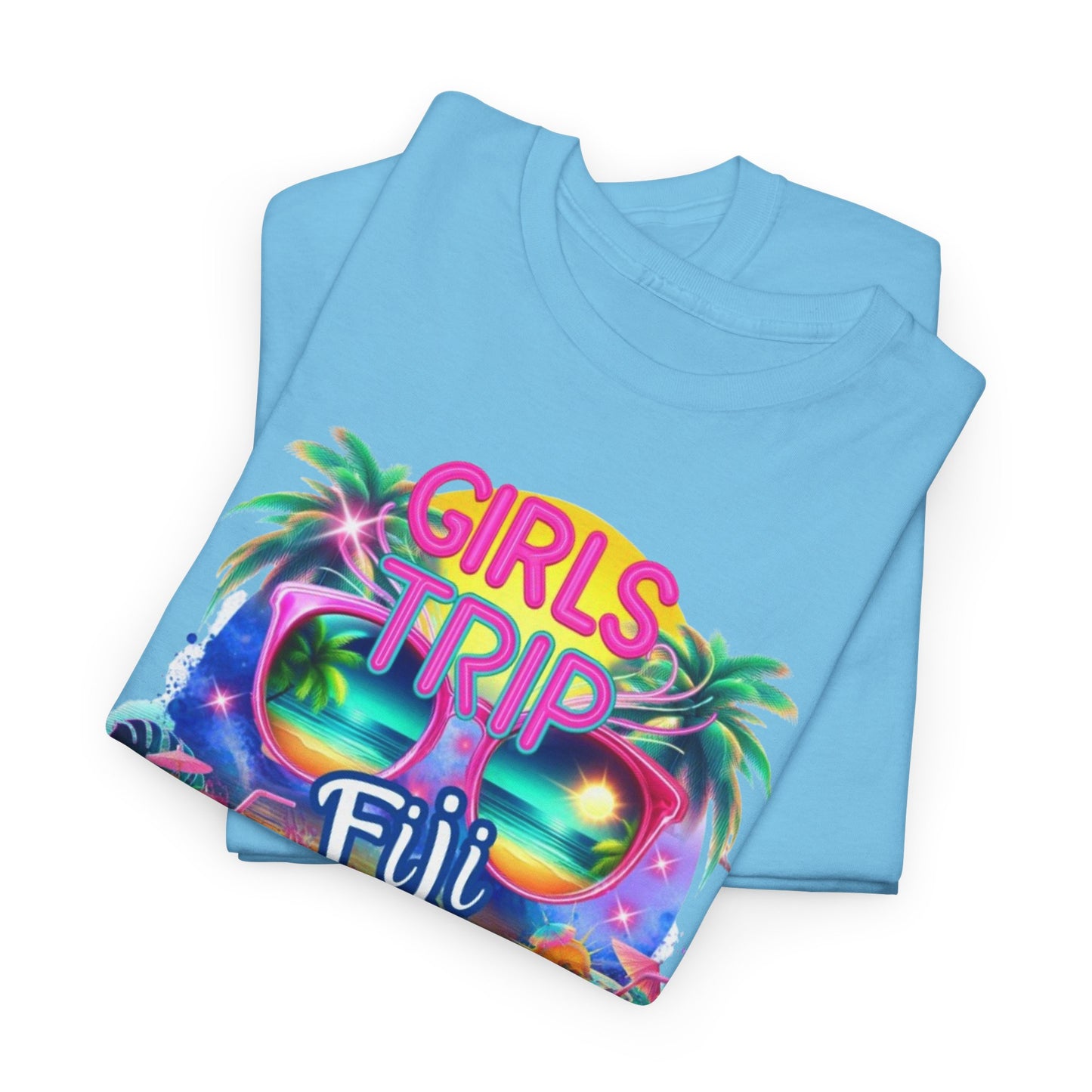 Girls Trip Fiji 2025 Unisex Heavy Cotton Tee