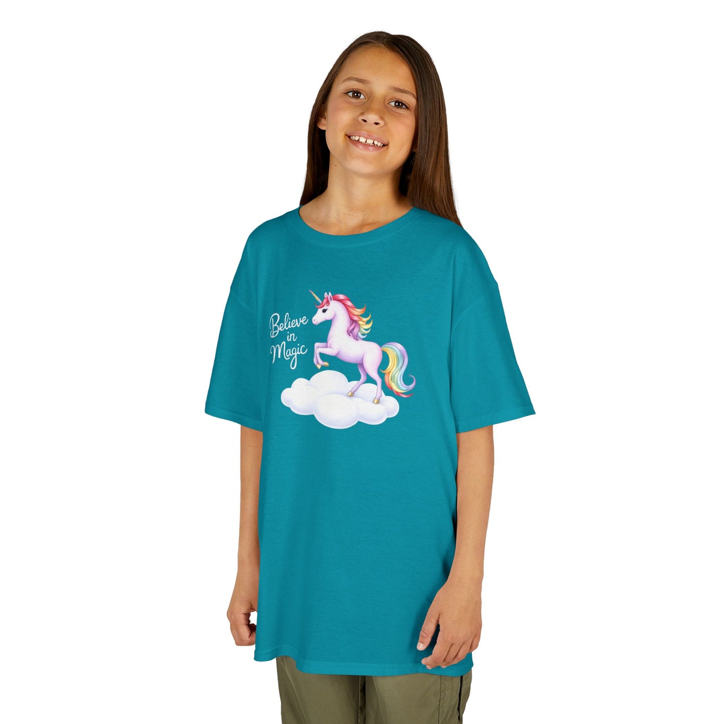 Kids Unicorn Tee - Believe in Magic - Fun Cotton Shirt for Young Dreamers