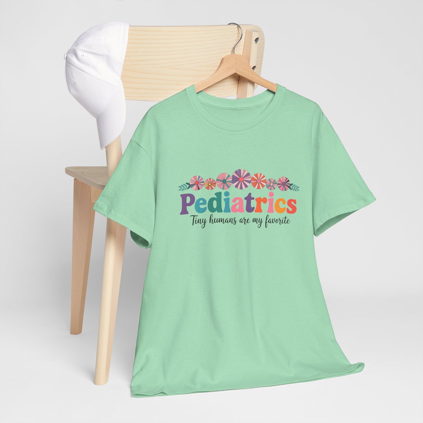 Pediatrics Unisex Heavy Cotton Tee - Tiny Humans Are My Favorite Shirt