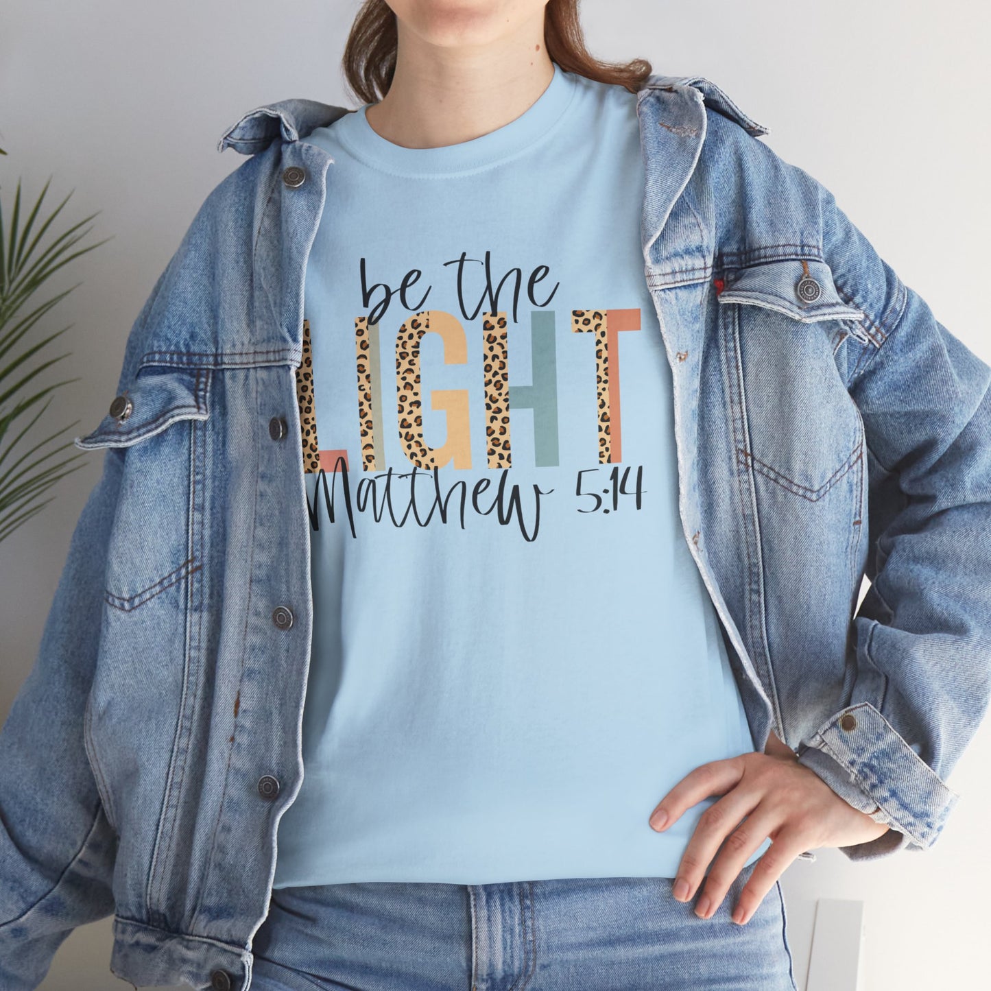 Be The Light Unisex Heavy Cotton Tee - Inspirational Christian Shirt