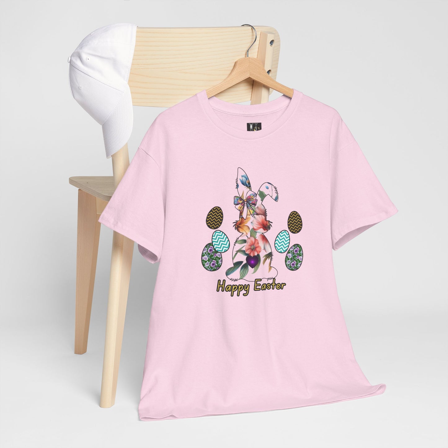 Happy Easter Unisex Heavy Cotton Tee - Festive Spring Apparel