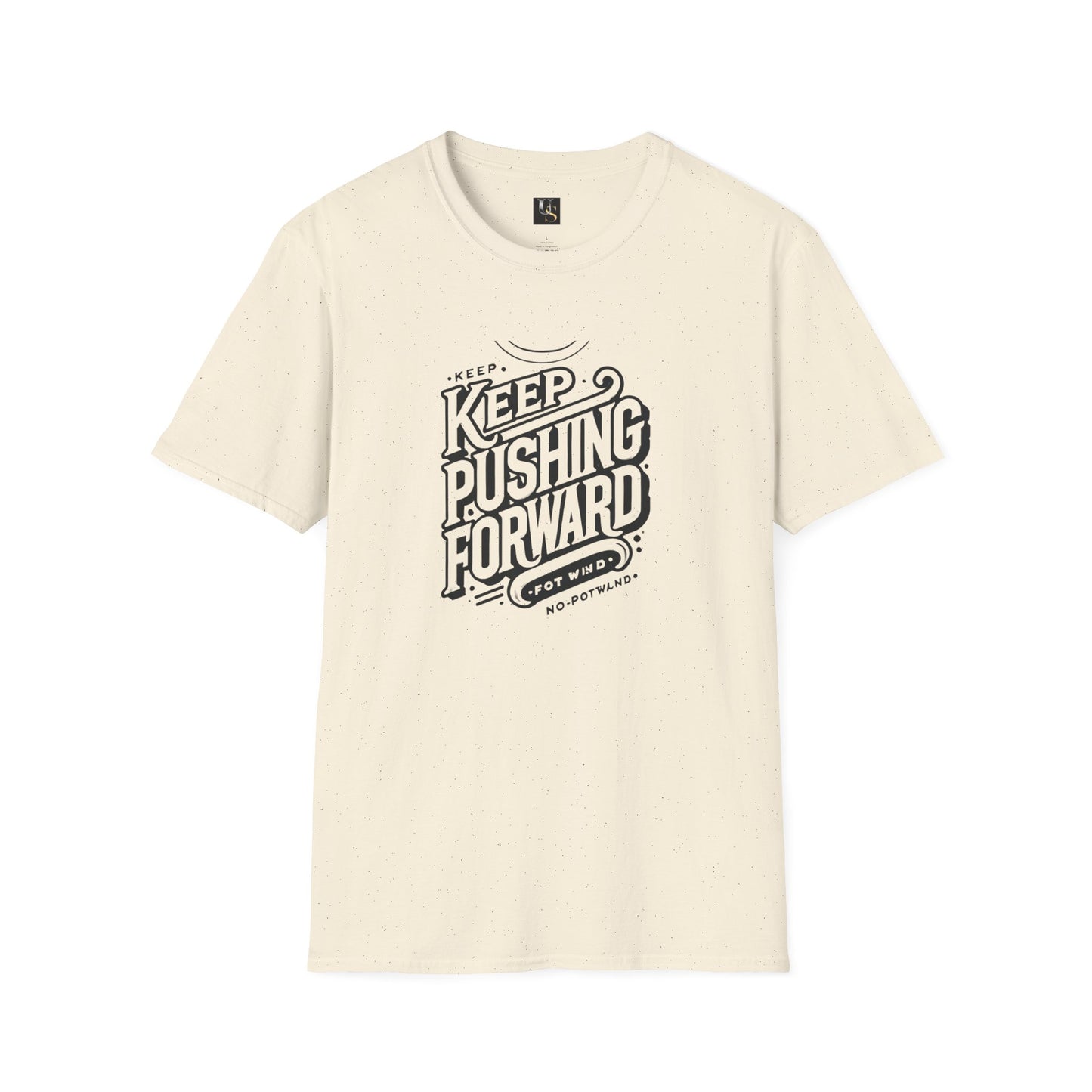 Keep Pushing Forward Motivational Unisex Softstyle T-Shirt