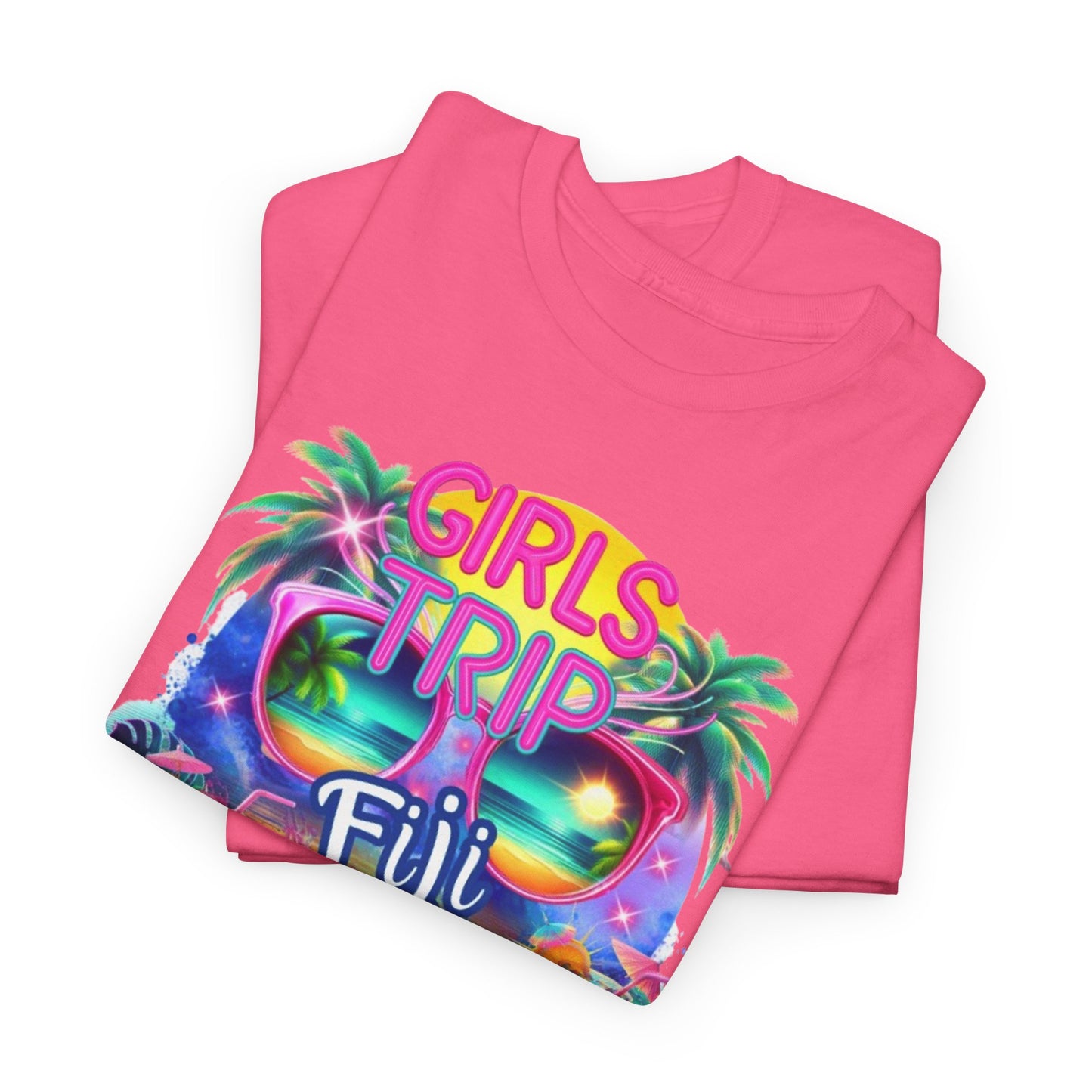 Girls Trip Fiji 2025 Unisex Heavy Cotton Tee