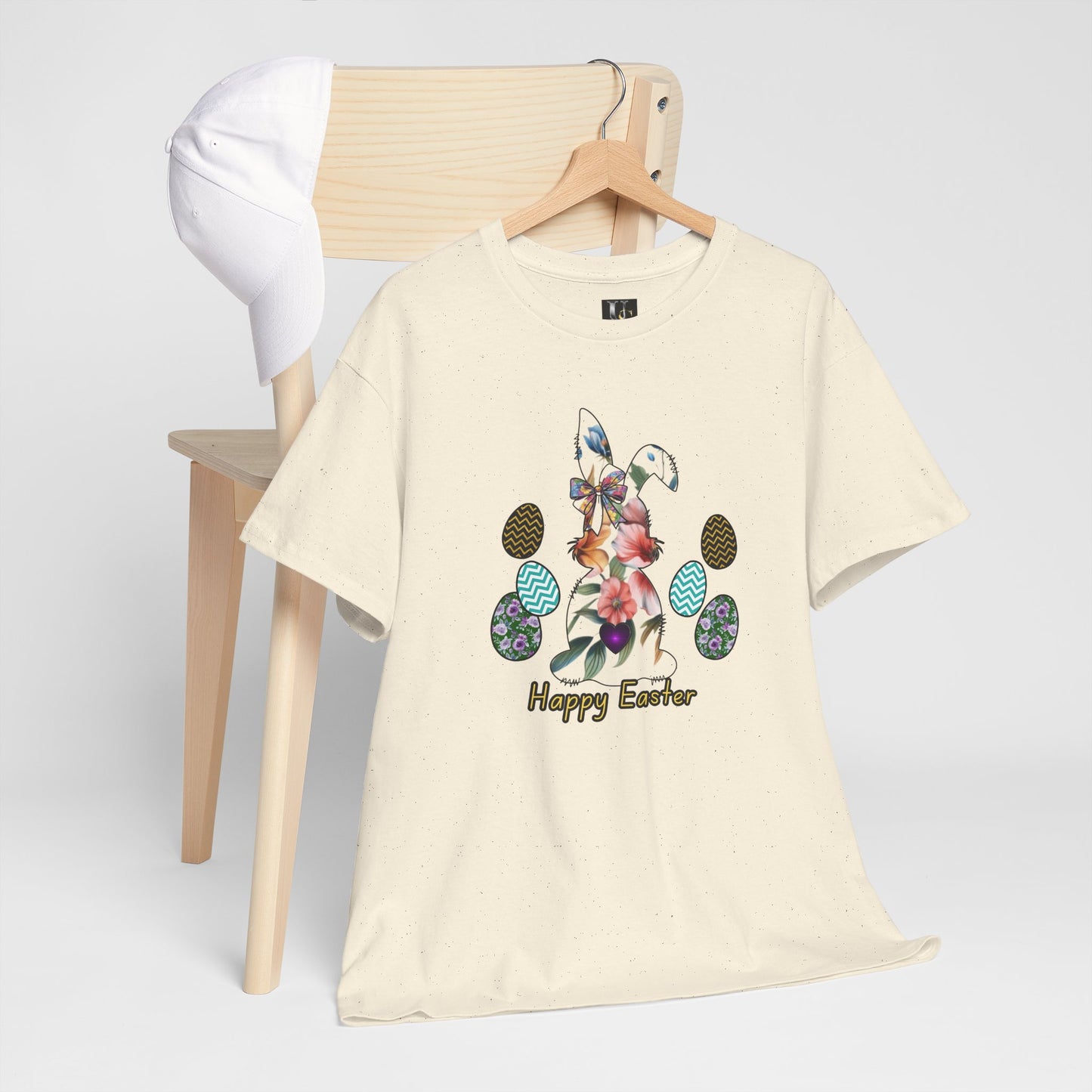 Happy Easter Unisex Heavy Cotton Tee - Festive Spring Apparel