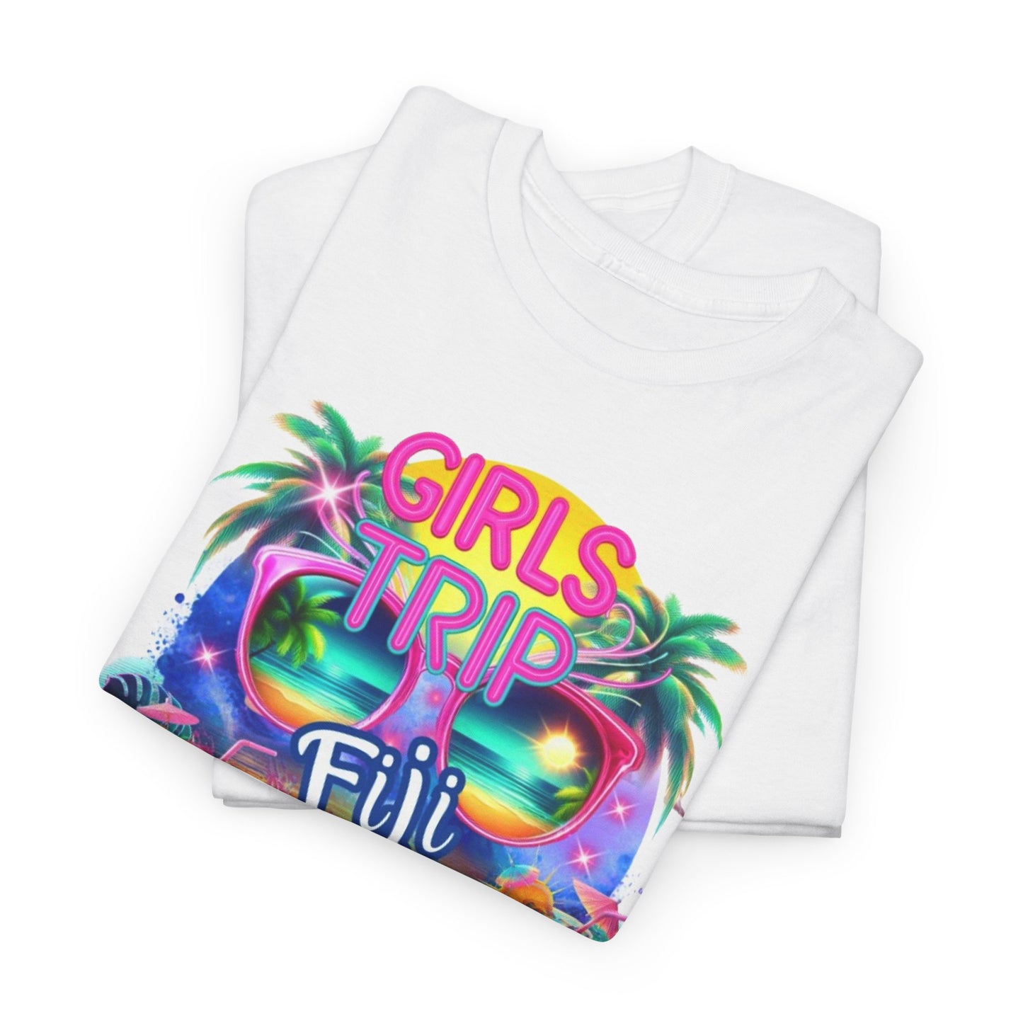 Girls Trip Fiji 2025 Unisex Heavy Cotton Tee