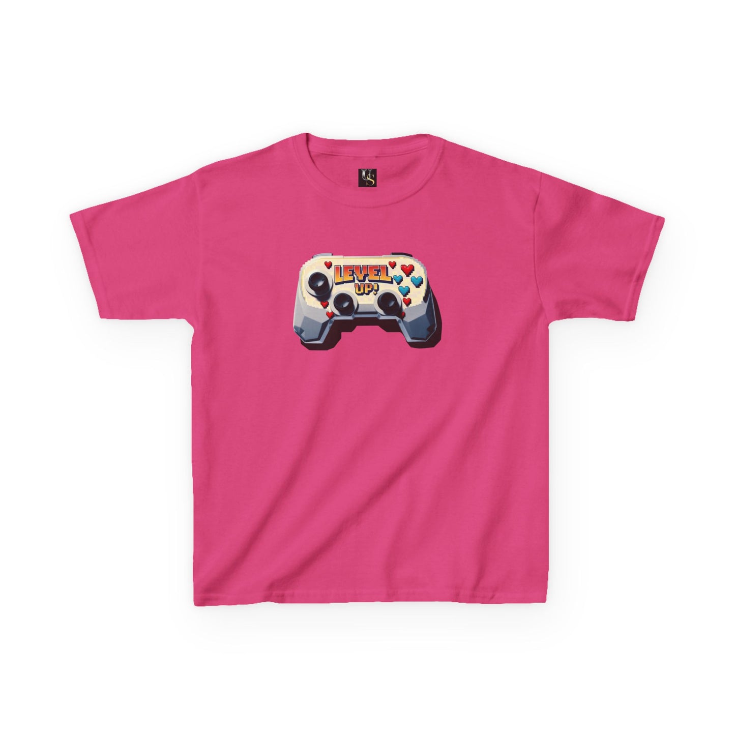 Kids Gaming Tee - 'Level Up' Retro Video Game Controller Design