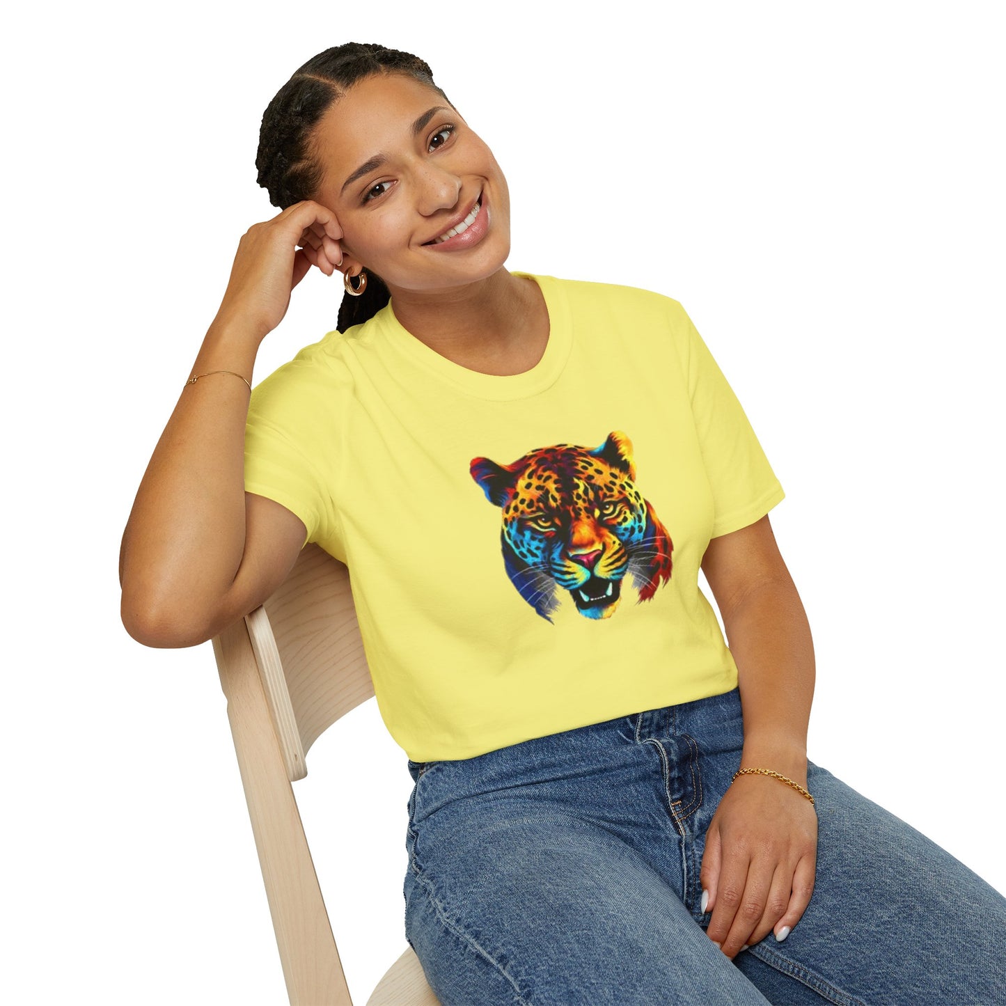 Colorful Leopard Print Unisex T-Shirt - Wild Style Apparel