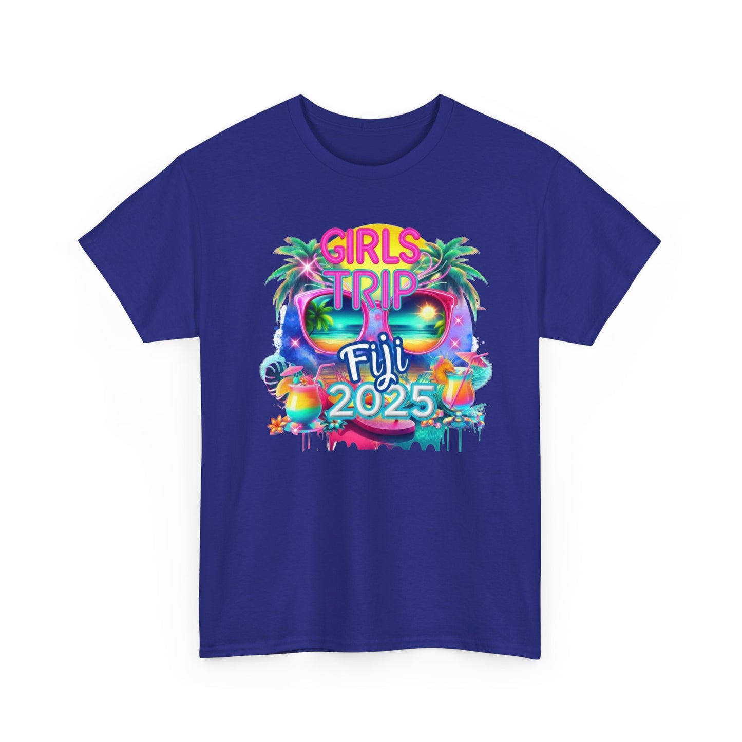 Girls Trip Fiji 2025 Unisex Heavy Cotton Tee