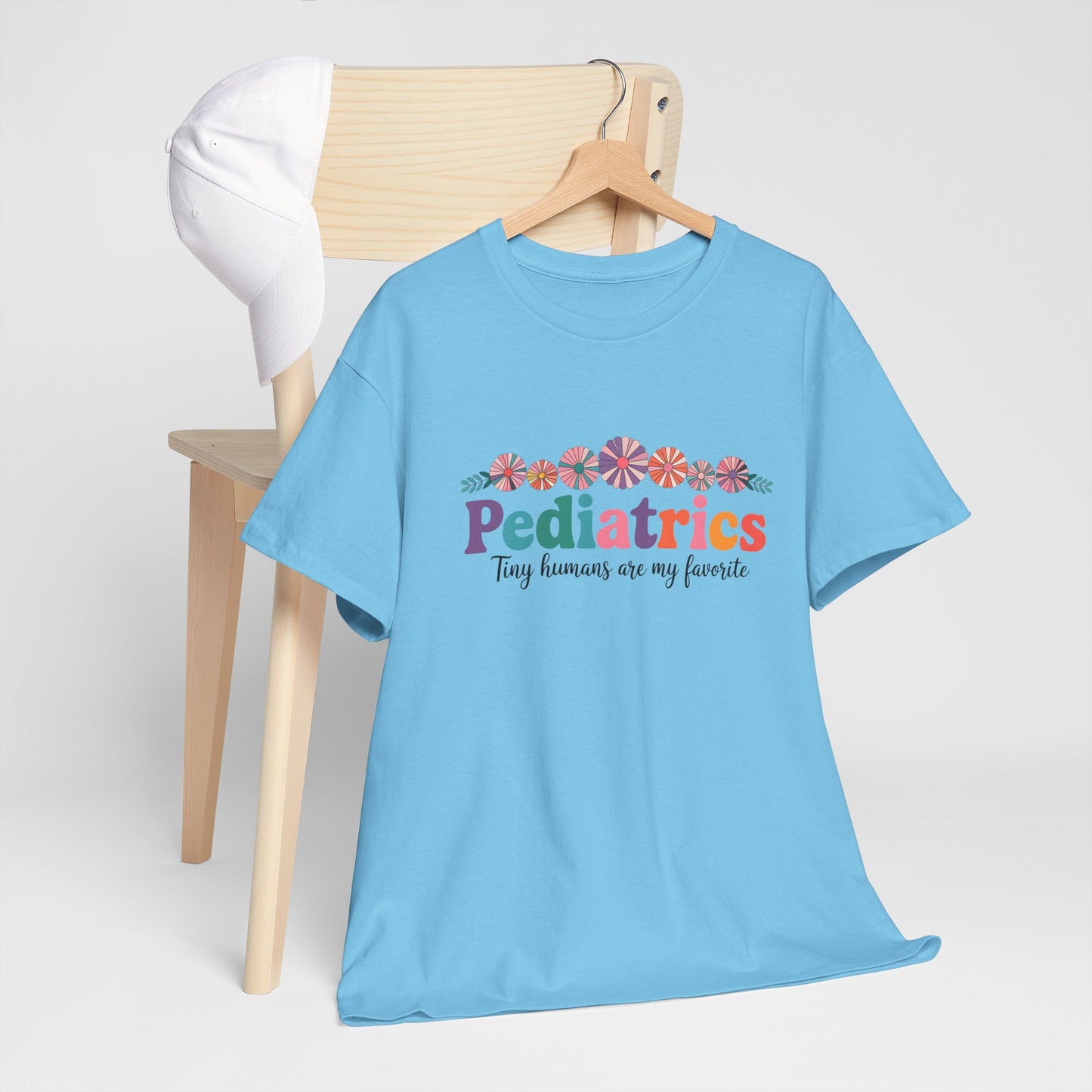 Pediatrics Unisex Heavy Cotton Tee - Tiny Humans Are My Favorite Shirt