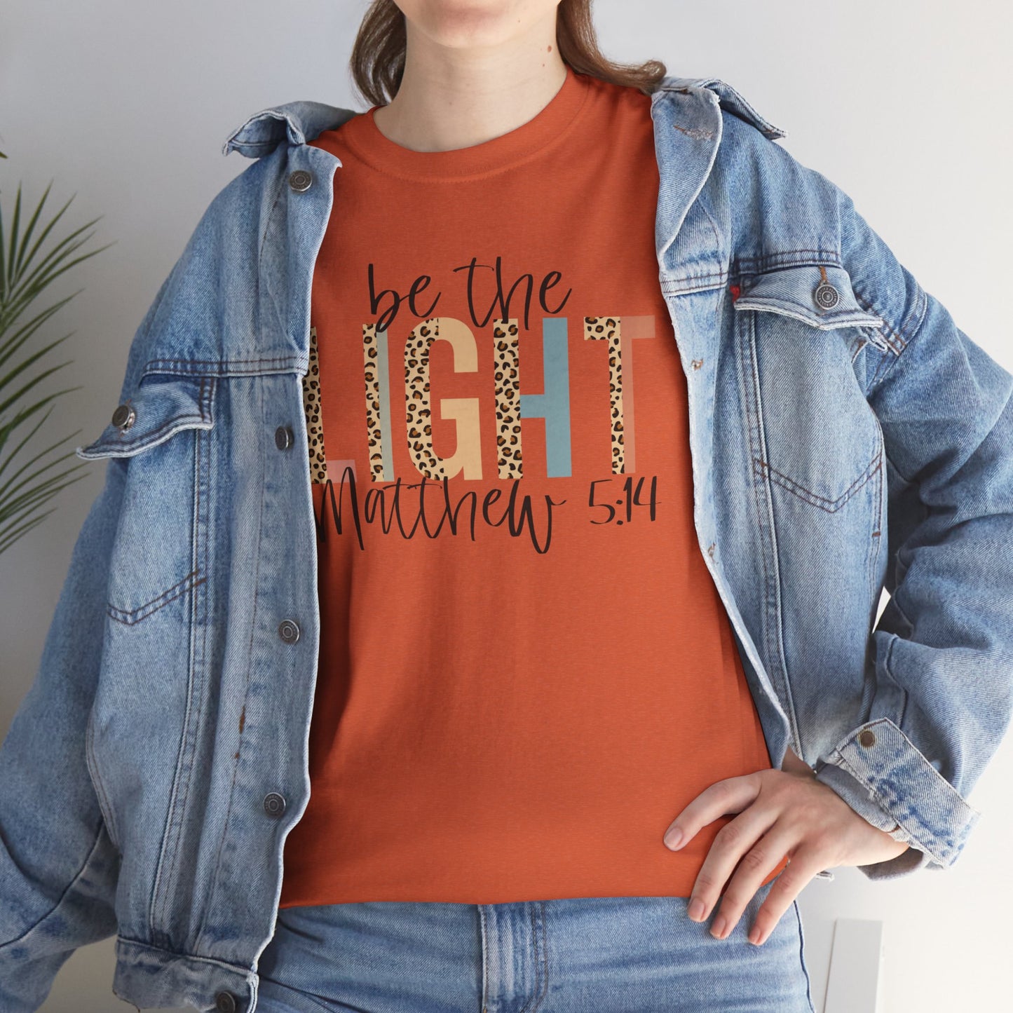 Be The Light Unisex Heavy Cotton Tee - Inspirational Christian Shirt