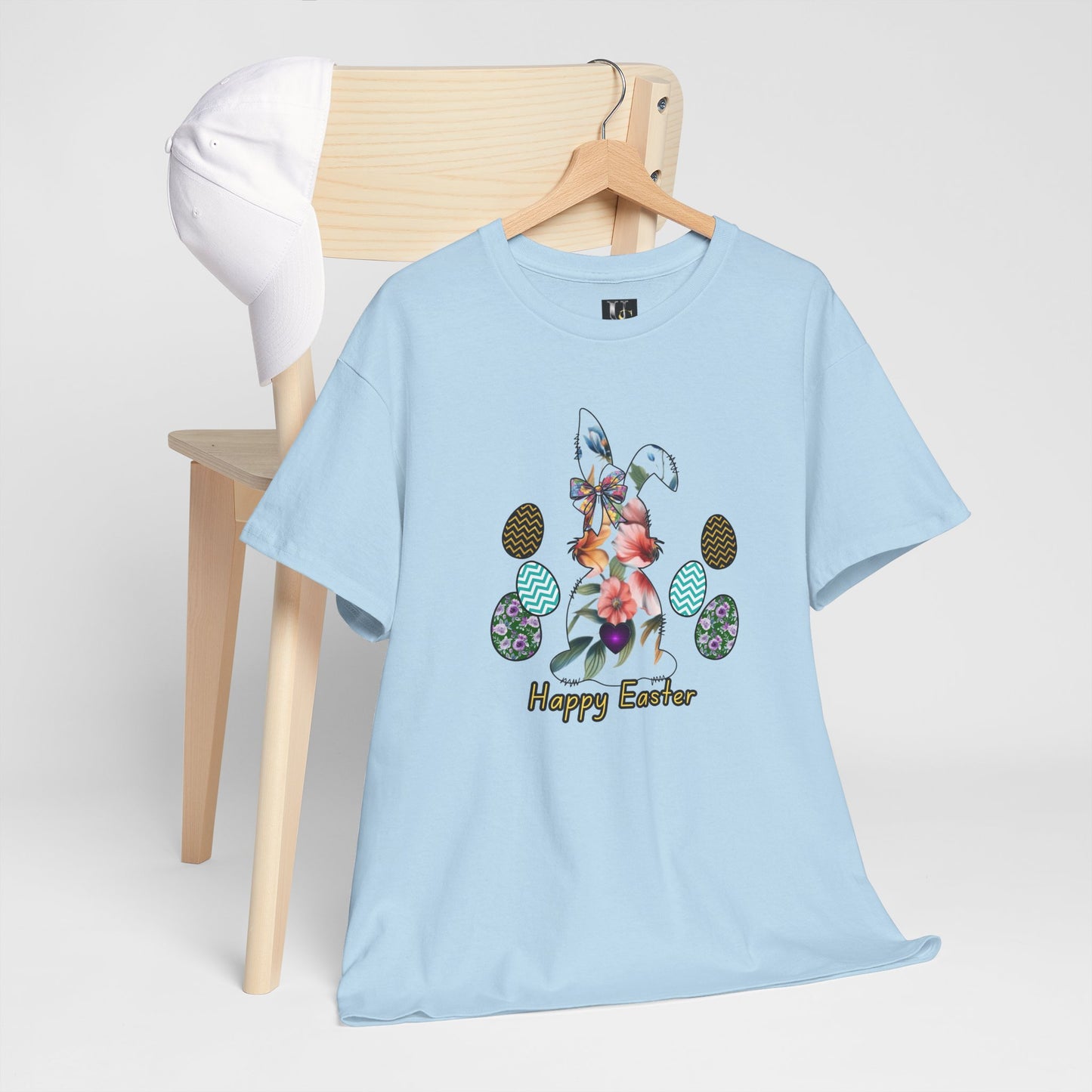 Happy Easter Unisex Heavy Cotton Tee - Festive Spring Apparel