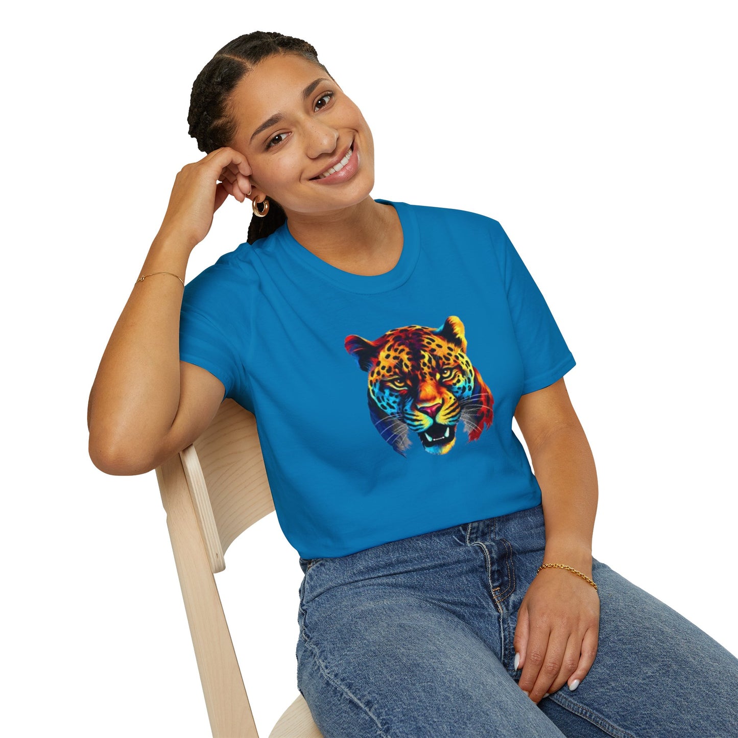 Colorful Leopard Print Unisex T-Shirt - Wild Style Apparel