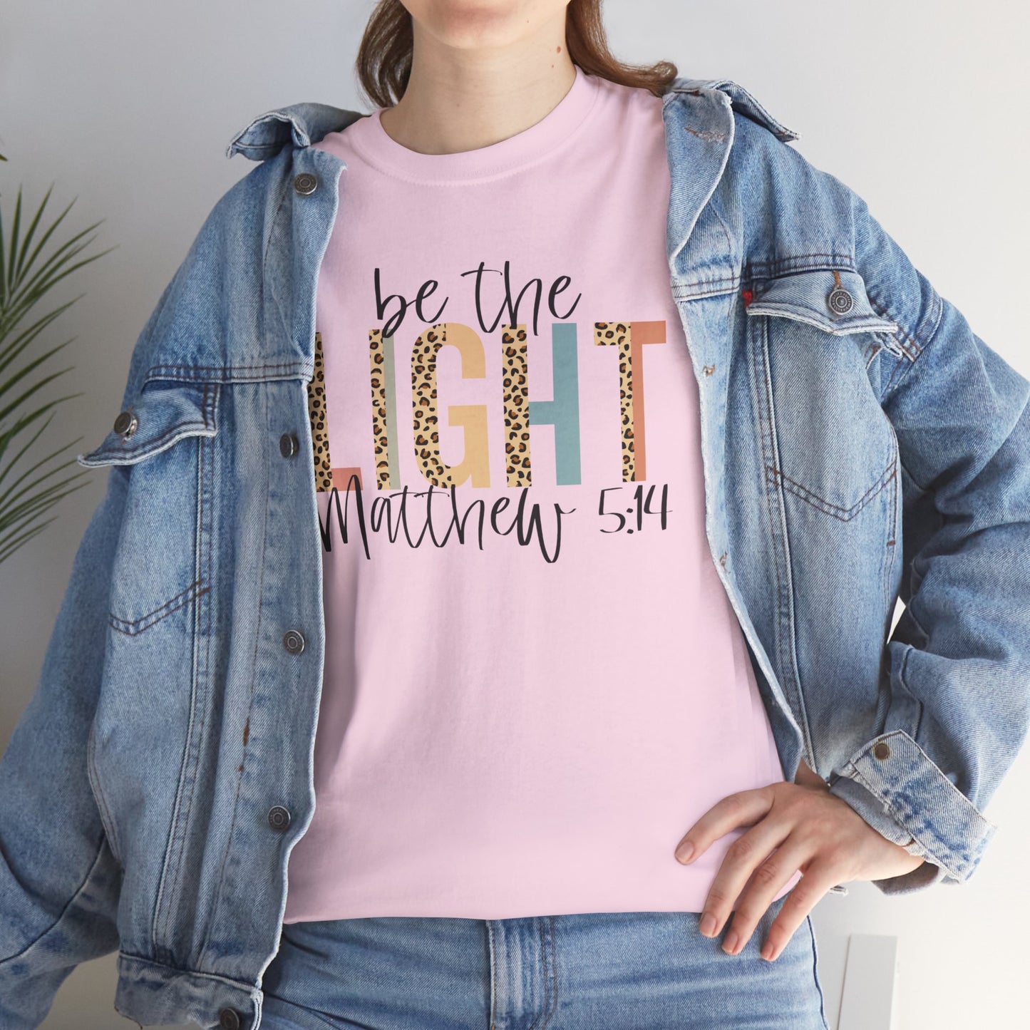 Be The Light Unisex Heavy Cotton Tee - Inspirational Christian Shirt