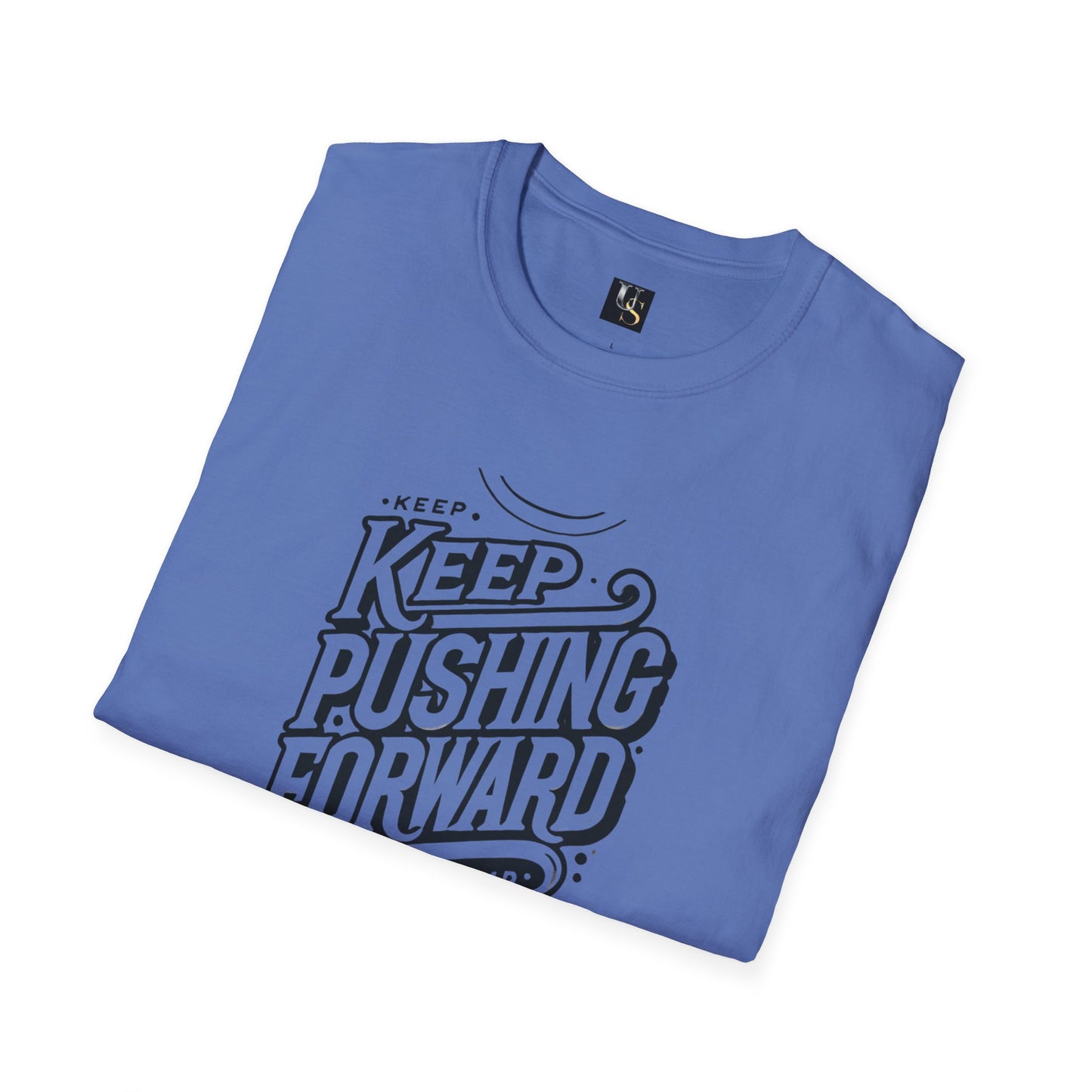 Keep Pushing Forward Motivational Unisex Softstyle T-Shirt