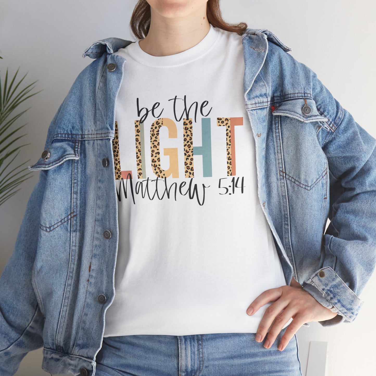 Be The Light Unisex Heavy Cotton Tee - Inspirational Christian Shirt