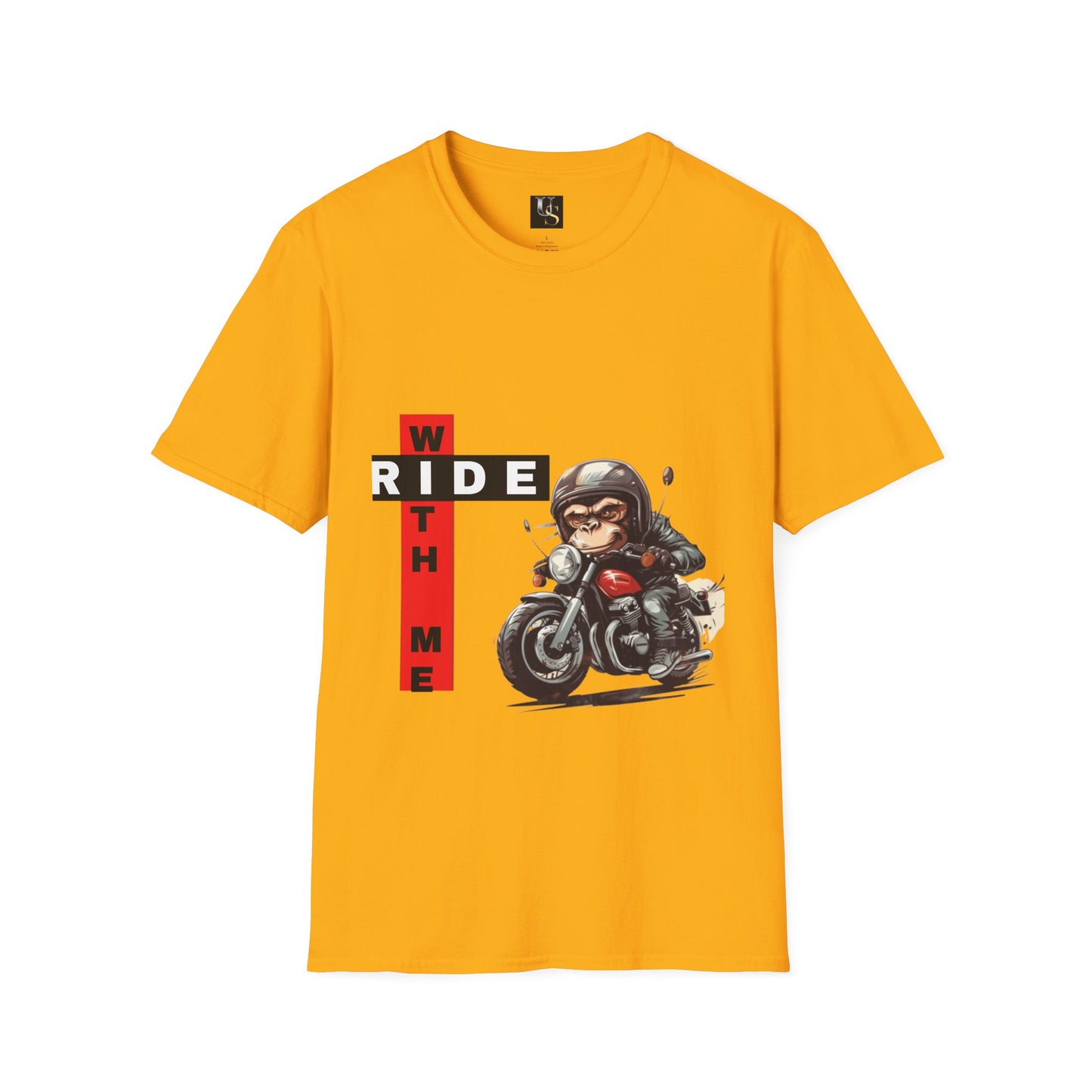 Funny Unisex Motorcycle T-Shirt - 'Ride With Me' Graphic Tee for Bikers