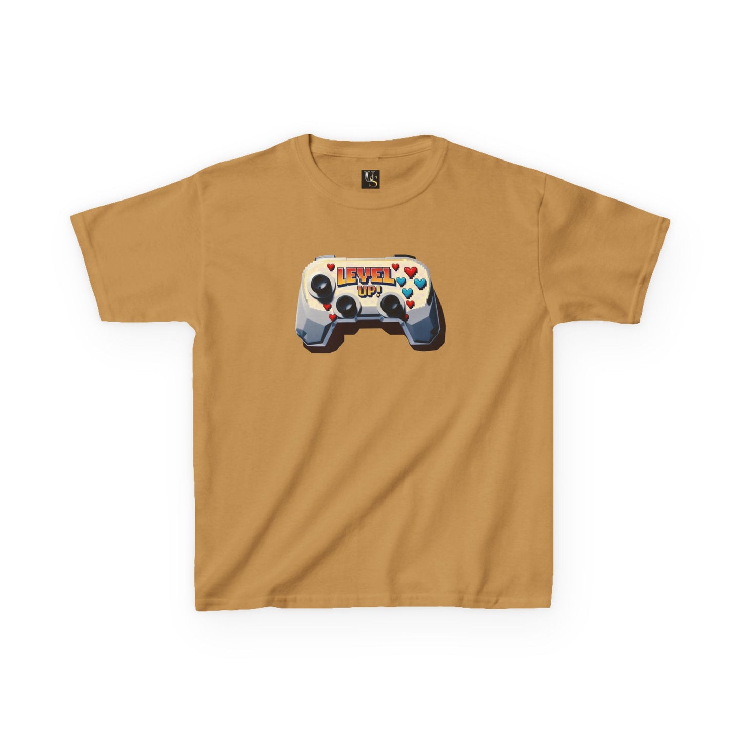 Kids Gaming Tee - 'Level Up' Retro Video Game Controller Design