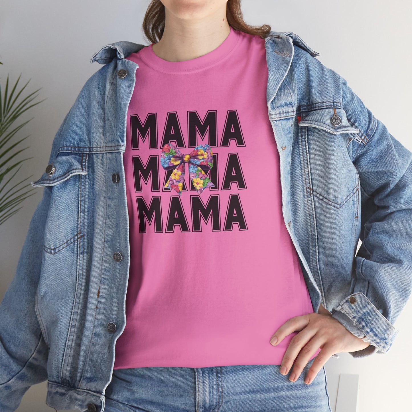 Colorful 'Mama' Unisex Heavy Cotton Tee - Perfect Gift for Moms