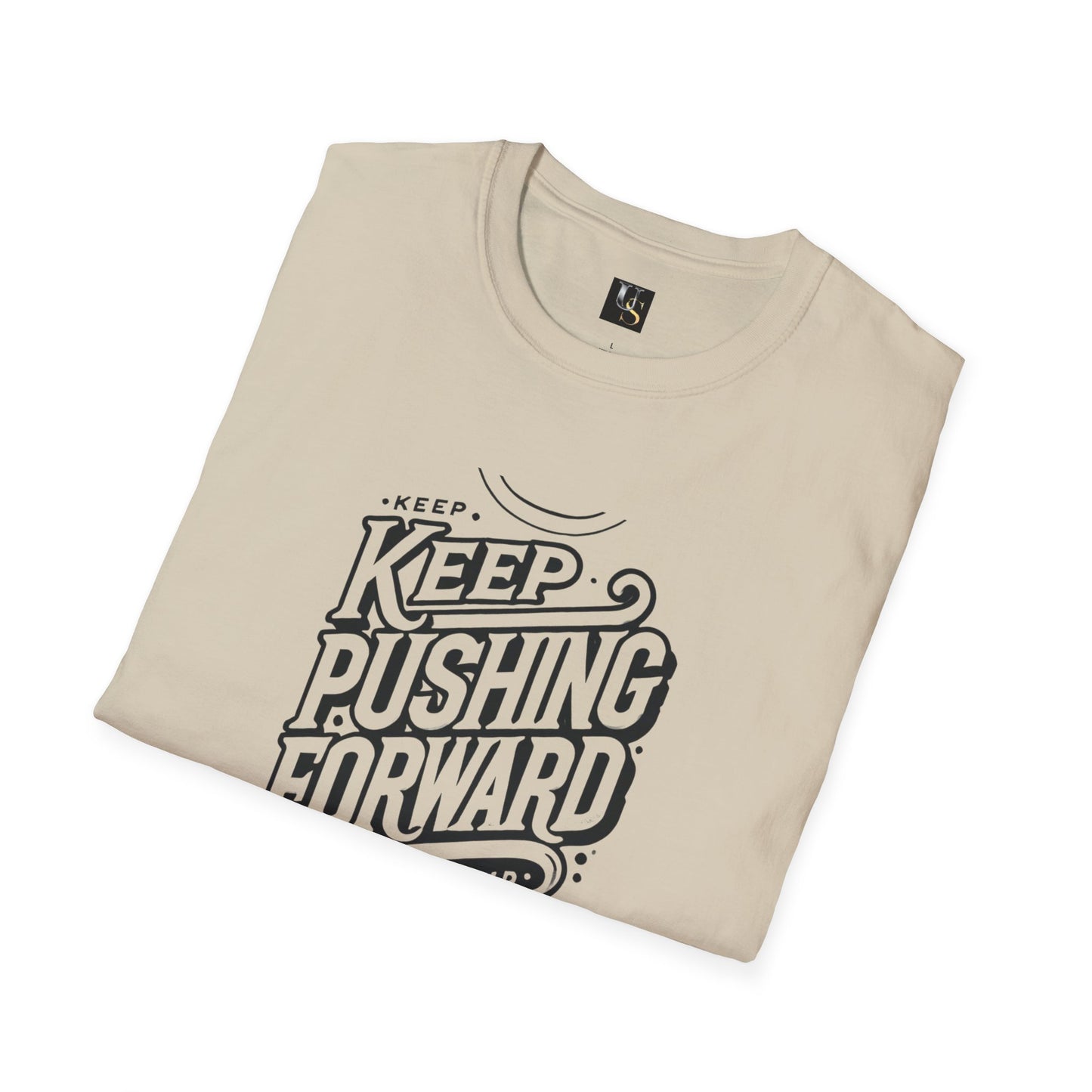 Keep Pushing Forward Motivational Unisex Softstyle T-Shirt