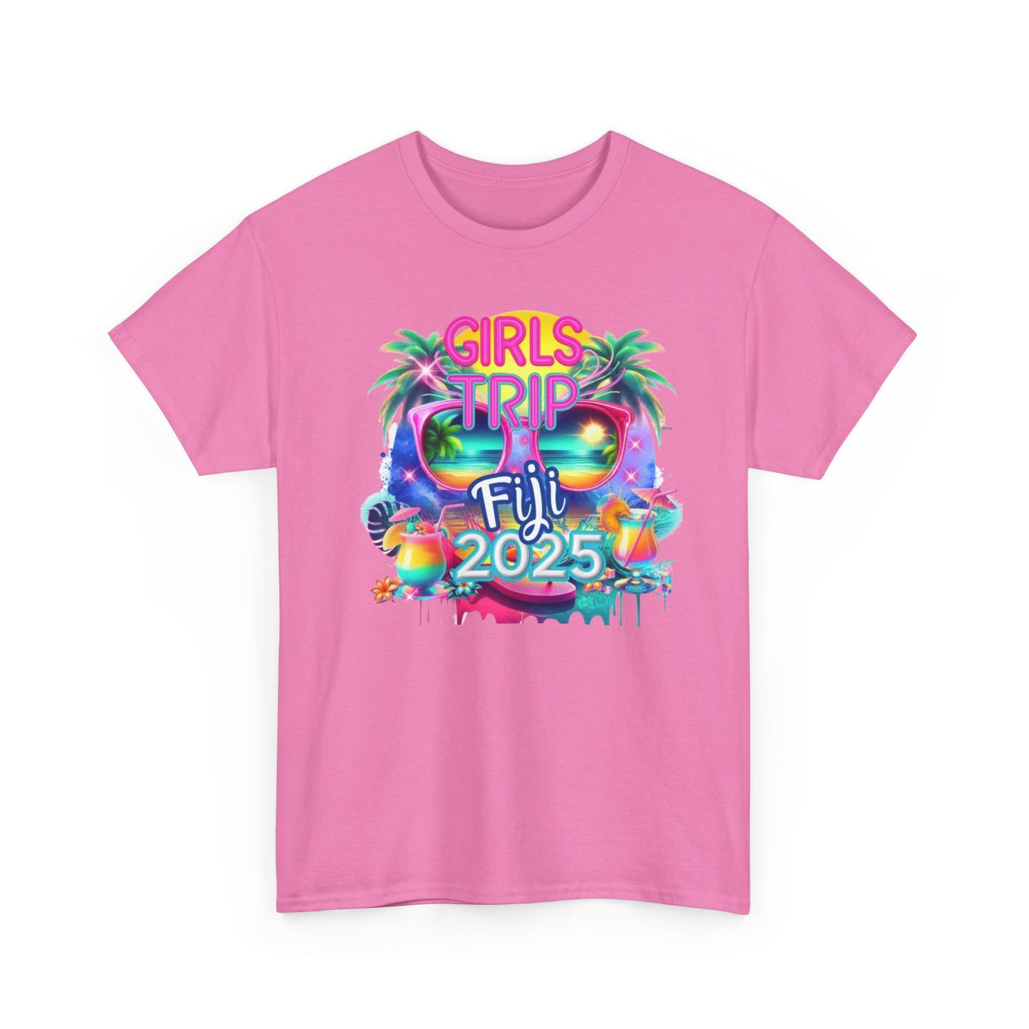 Girls Trip Fiji 2025 Unisex Heavy Cotton Tee