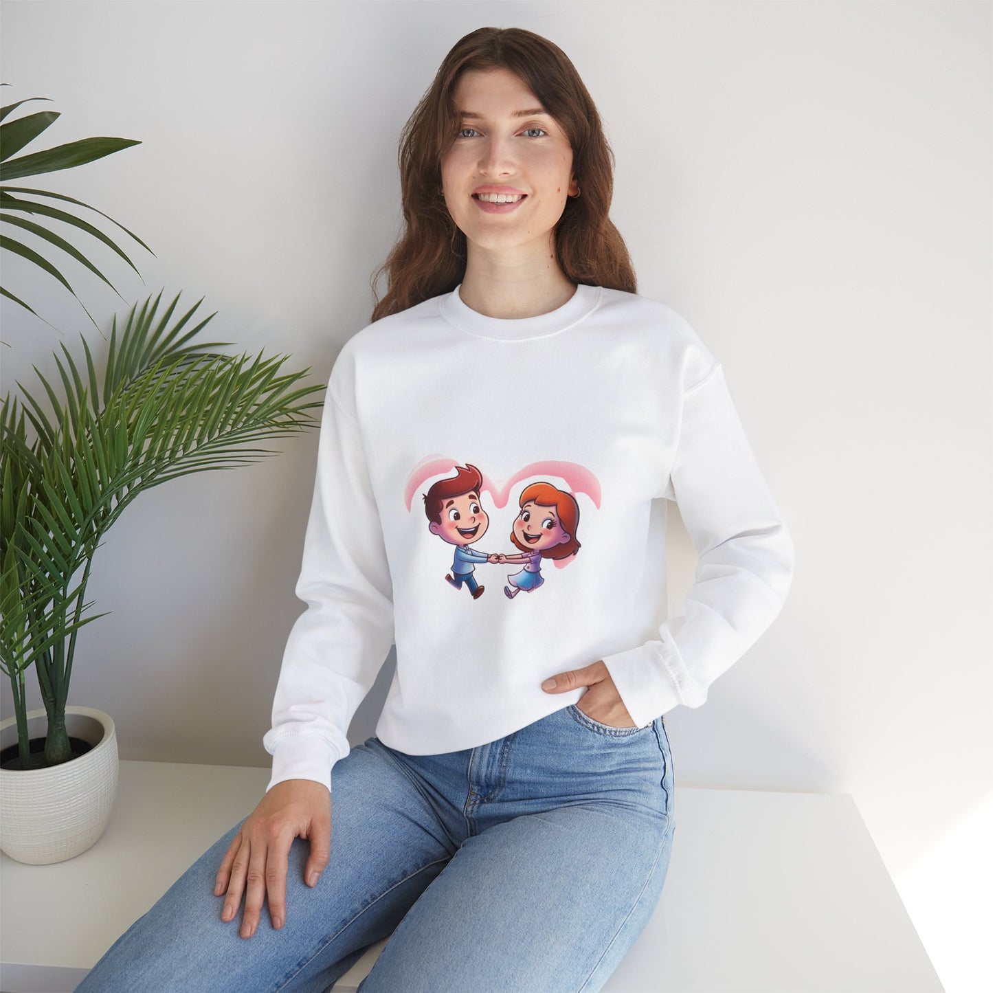 Cute Valentine's Day Couple Sweatshirt