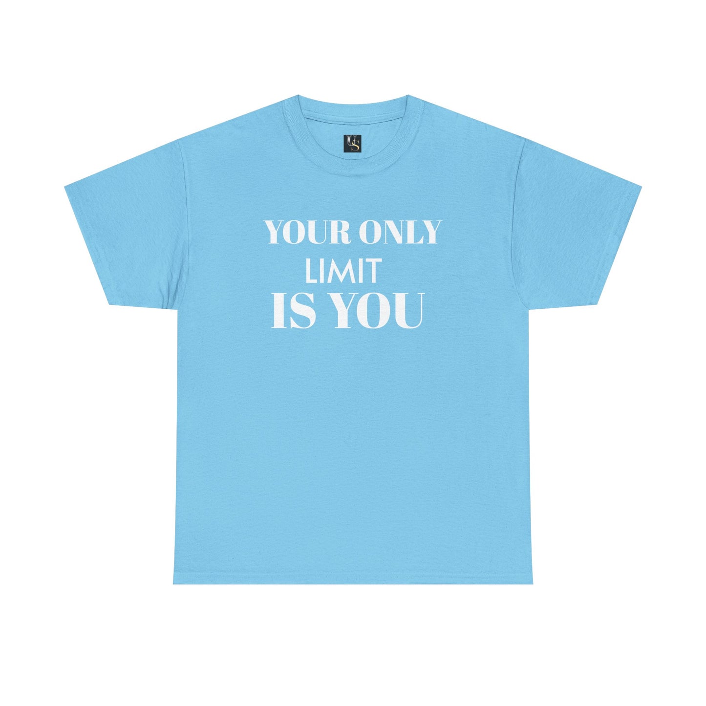 Motivational Unisex Heavy Cotton Tee - 'Your Only Limit is You'