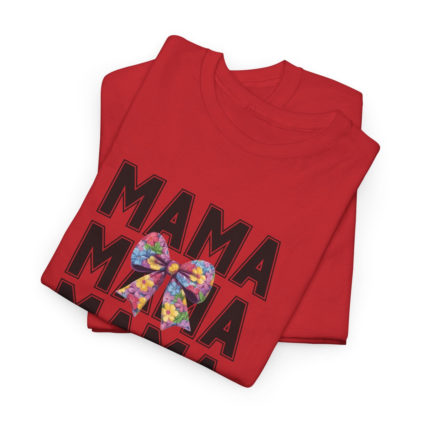 Colorful 'Mama' Unisex Heavy Cotton Tee - Perfect Gift for Moms