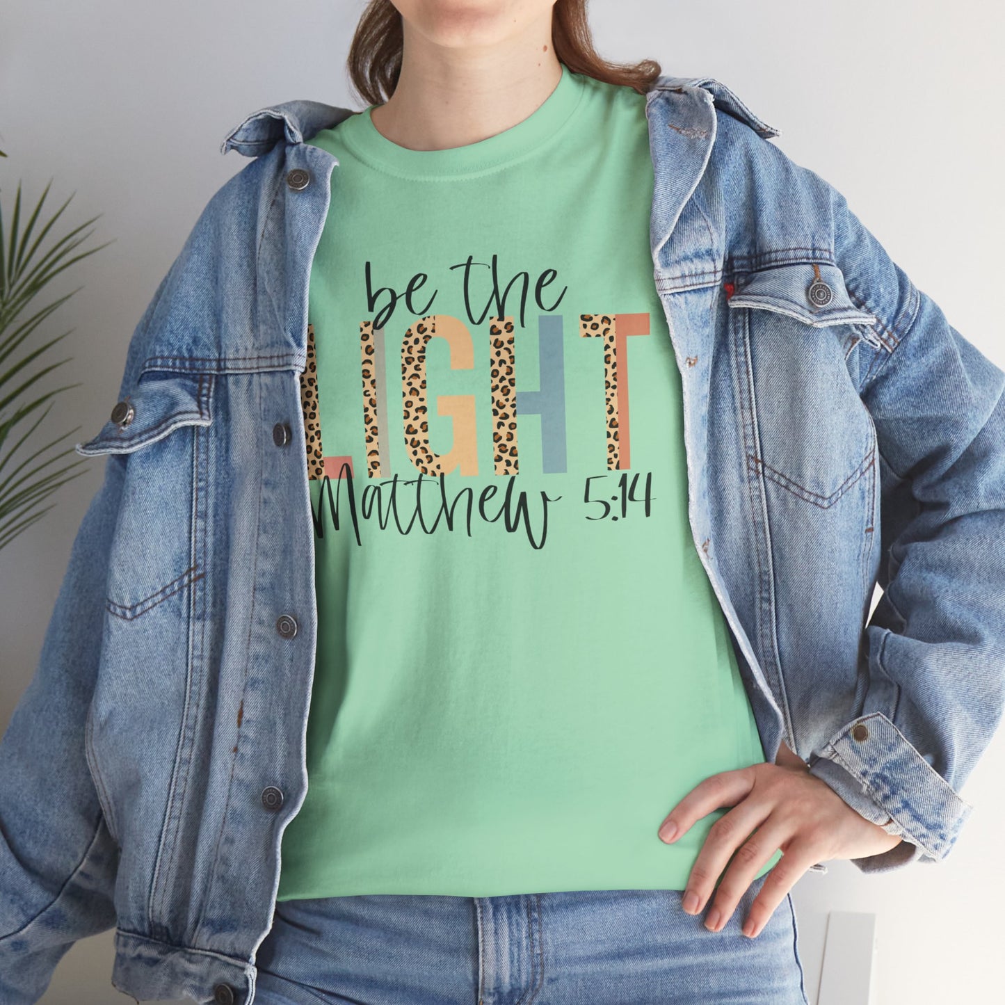 Be The Light Unisex Heavy Cotton Tee - Inspirational Christian Shirt