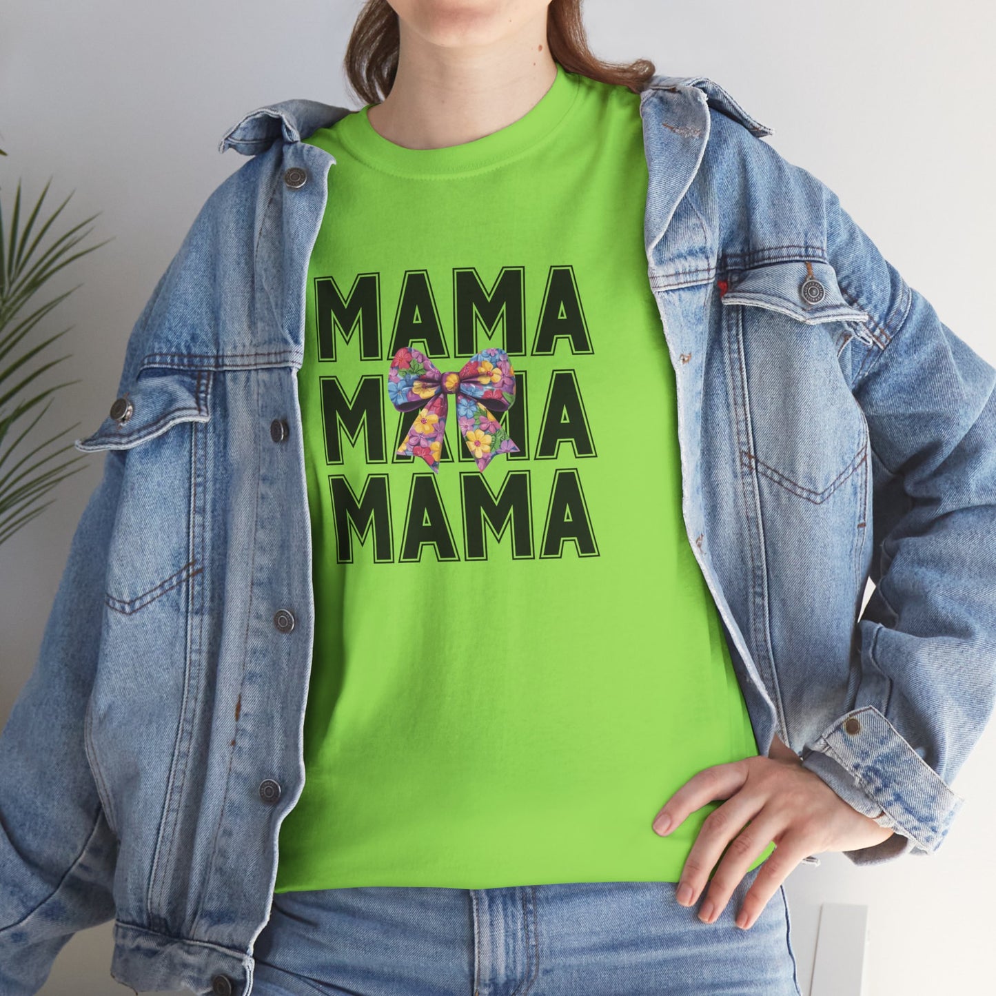 Colorful 'Mama' Unisex Heavy Cotton Tee - Perfect Gift for Moms