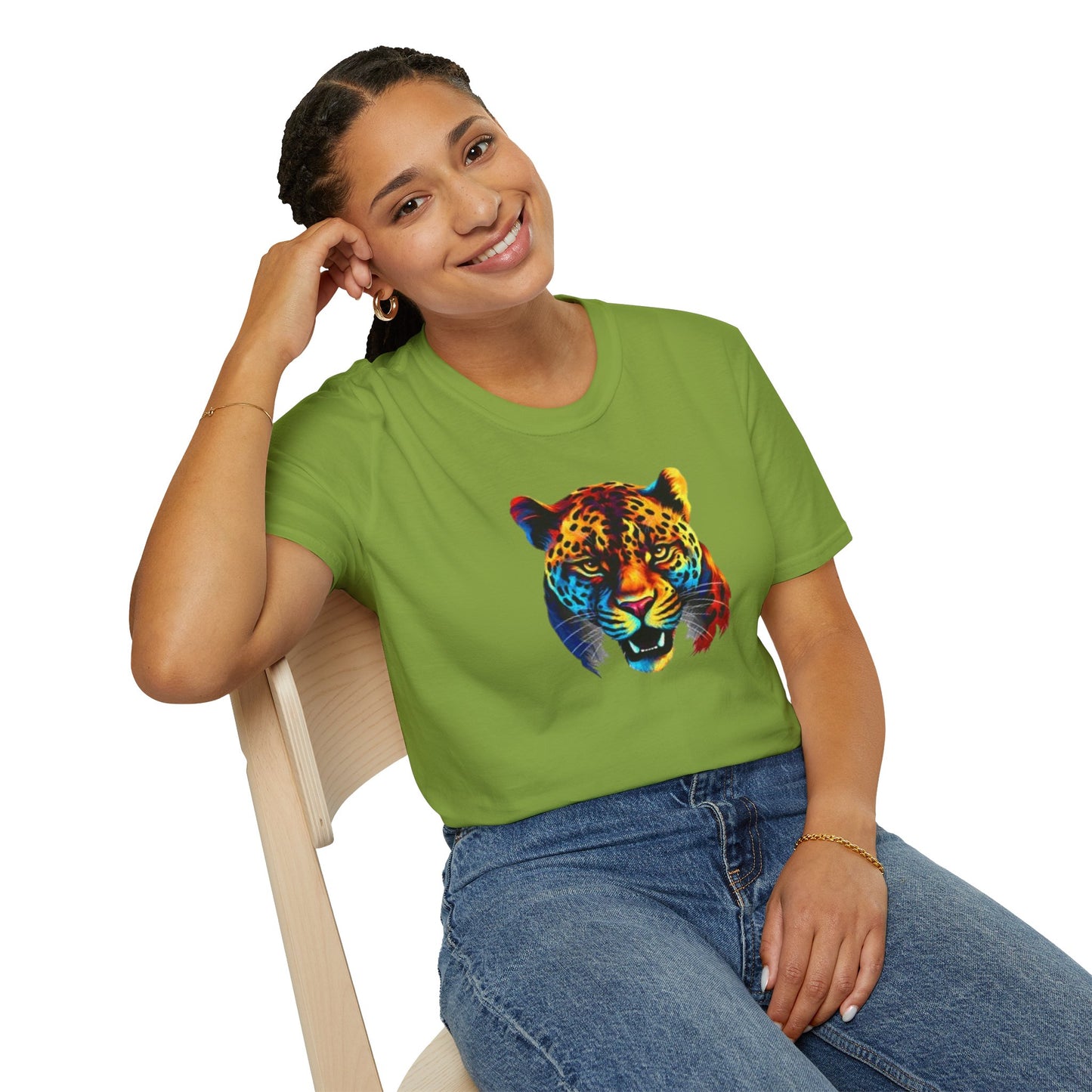 Colorful Leopard Print Unisex T-Shirt - Wild Style Apparel