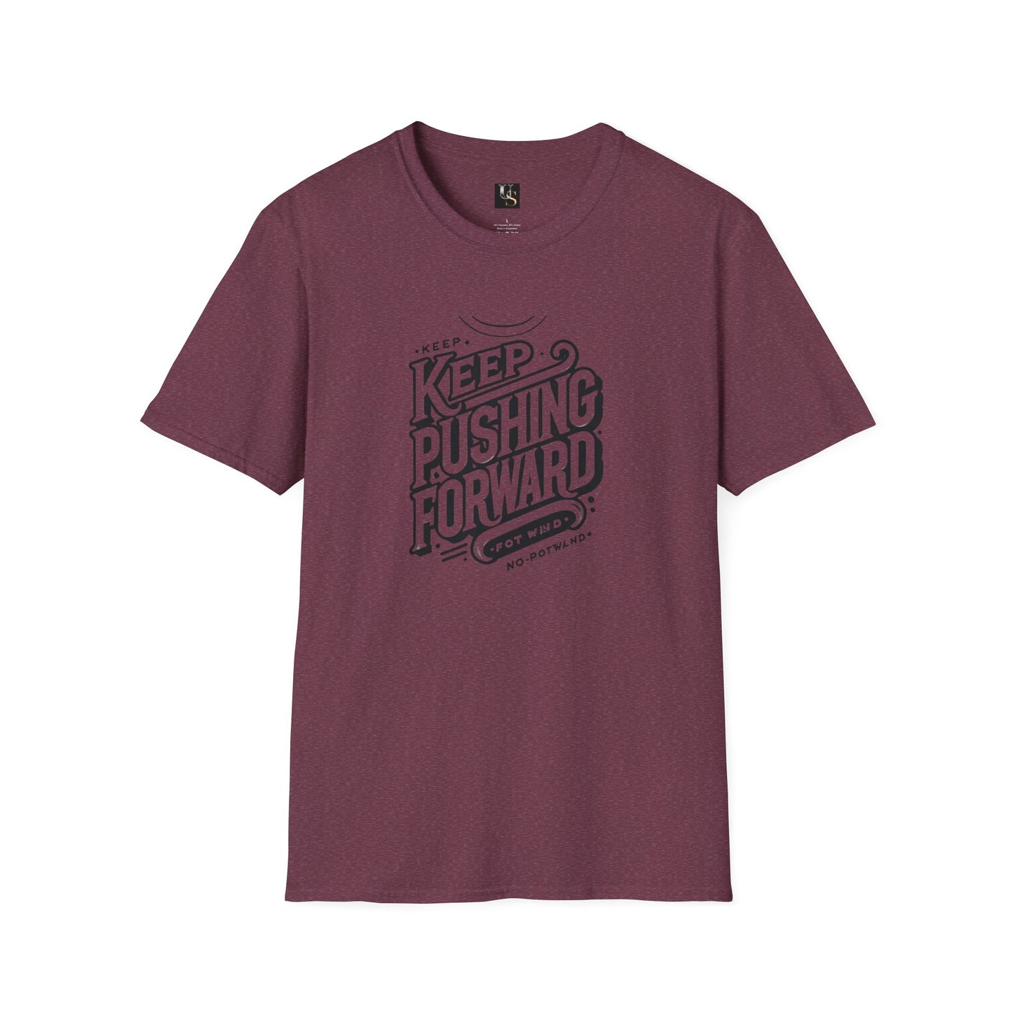 Keep Pushing Forward Motivational Unisex Softstyle T-Shirt