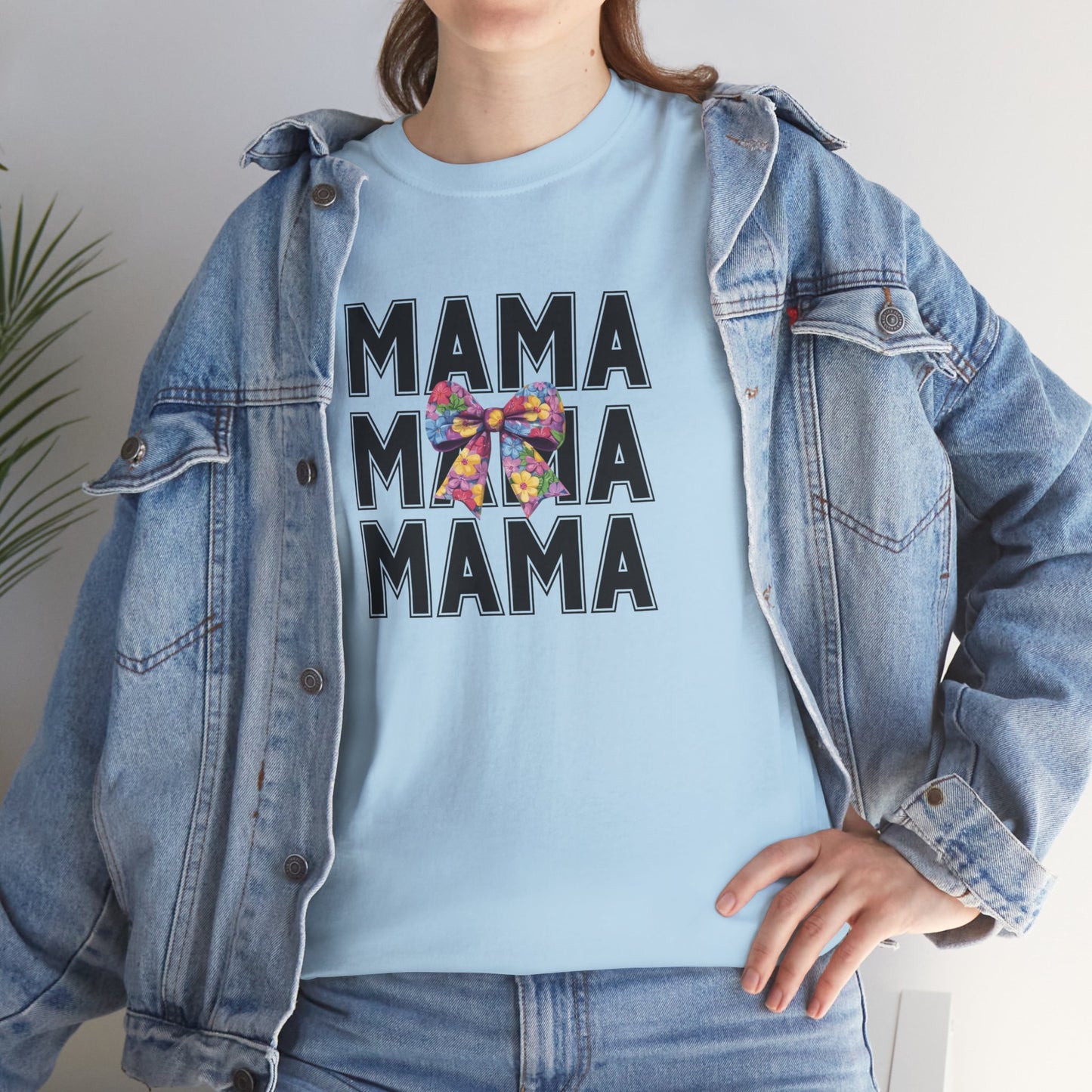 Colorful 'Mama' Unisex Heavy Cotton Tee - Perfect Gift for Moms