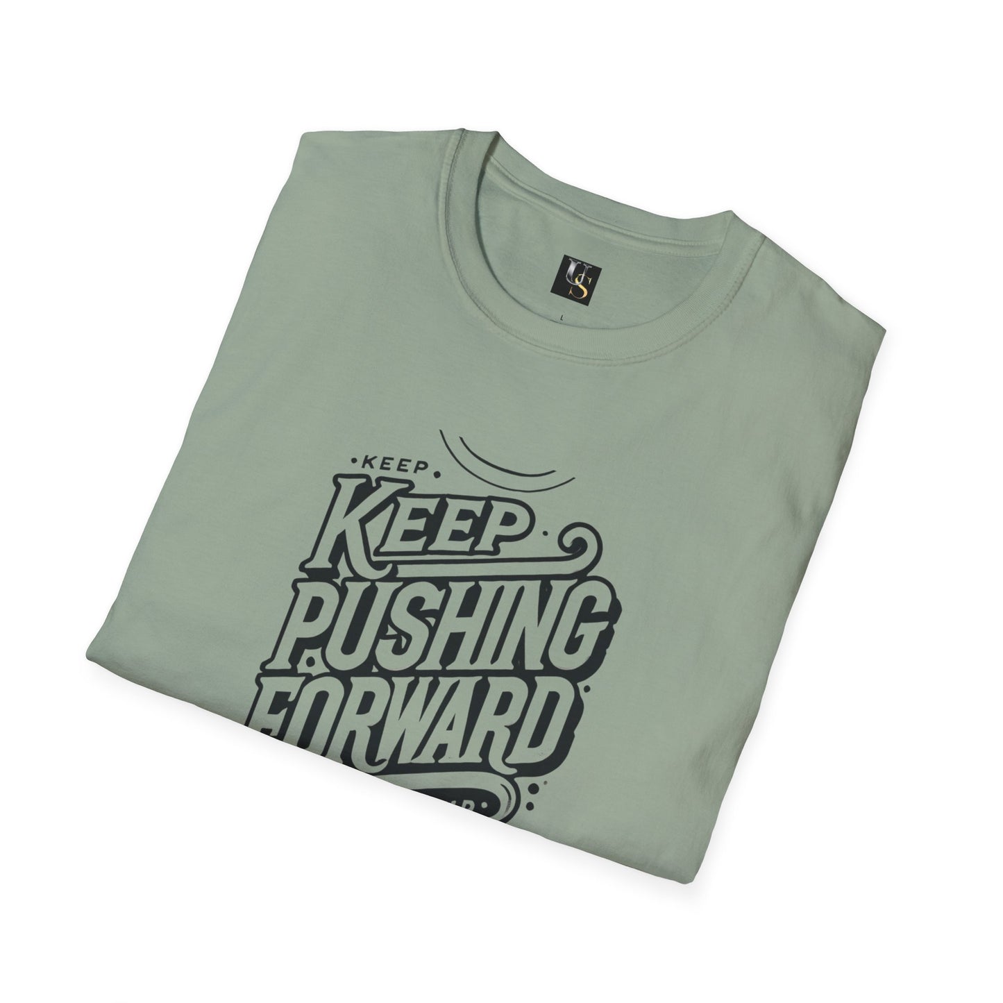 Keep Pushing Forward Motivational Unisex Softstyle T-Shirt