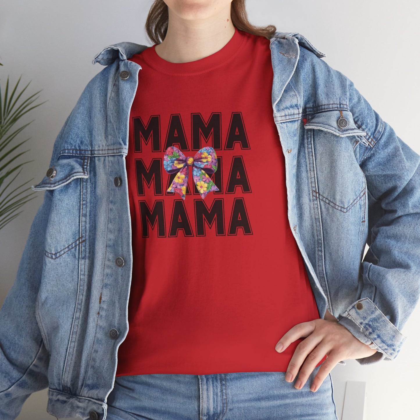 Colorful 'Mama' Unisex Heavy Cotton Tee - Perfect Gift for Moms