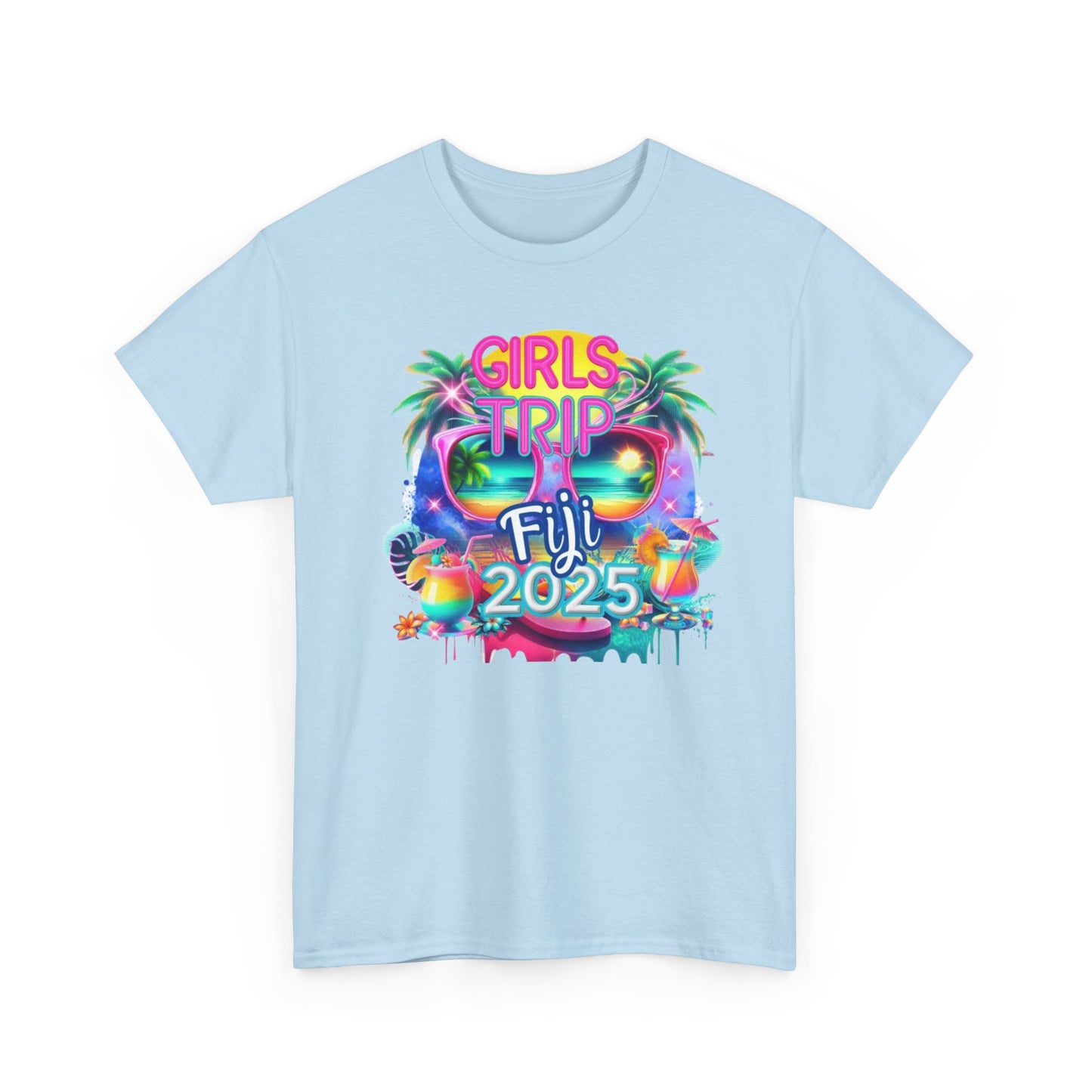 Girls Trip Fiji 2025 Unisex Heavy Cotton Tee