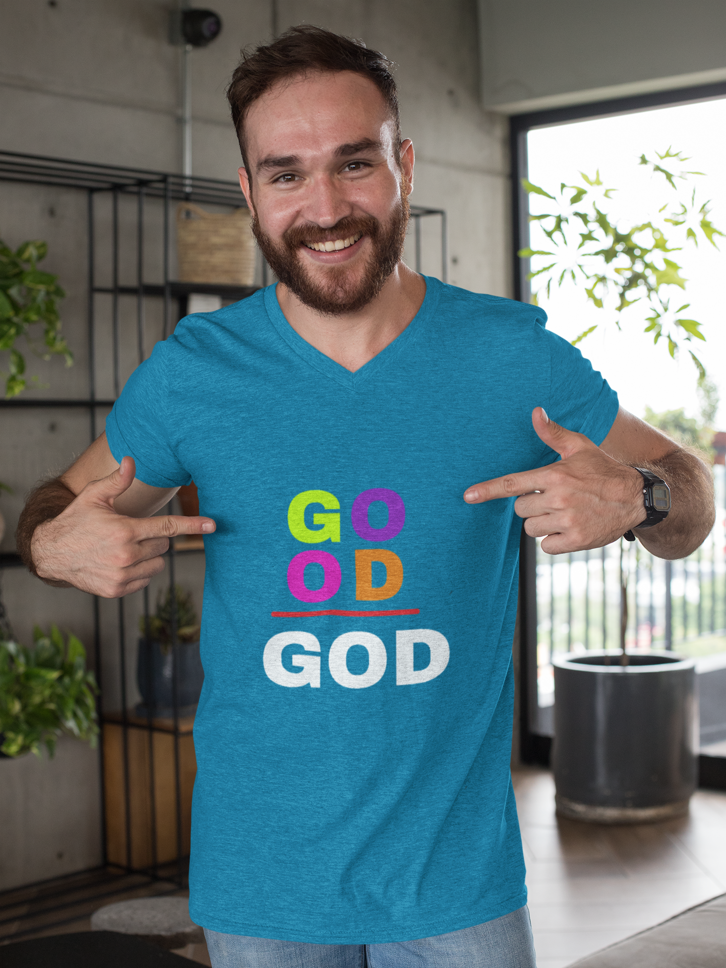 Colorful 'Good God' Unisex T-Shirt - Fun Graphic Tee for Everyday Wear