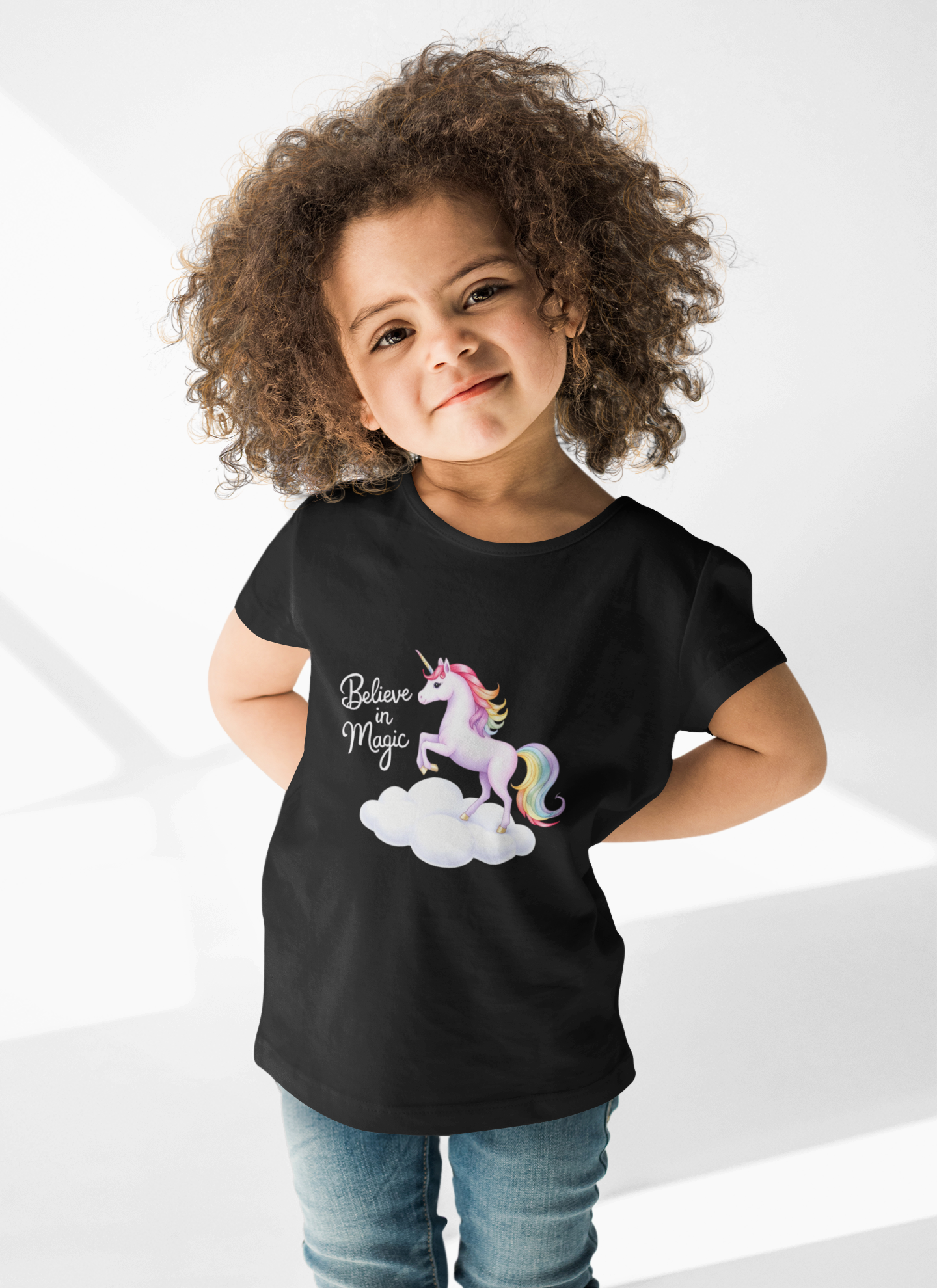 Kids Unicorn Tee - Believe in Magic - Fun Cotton Shirt for Young Dreamers