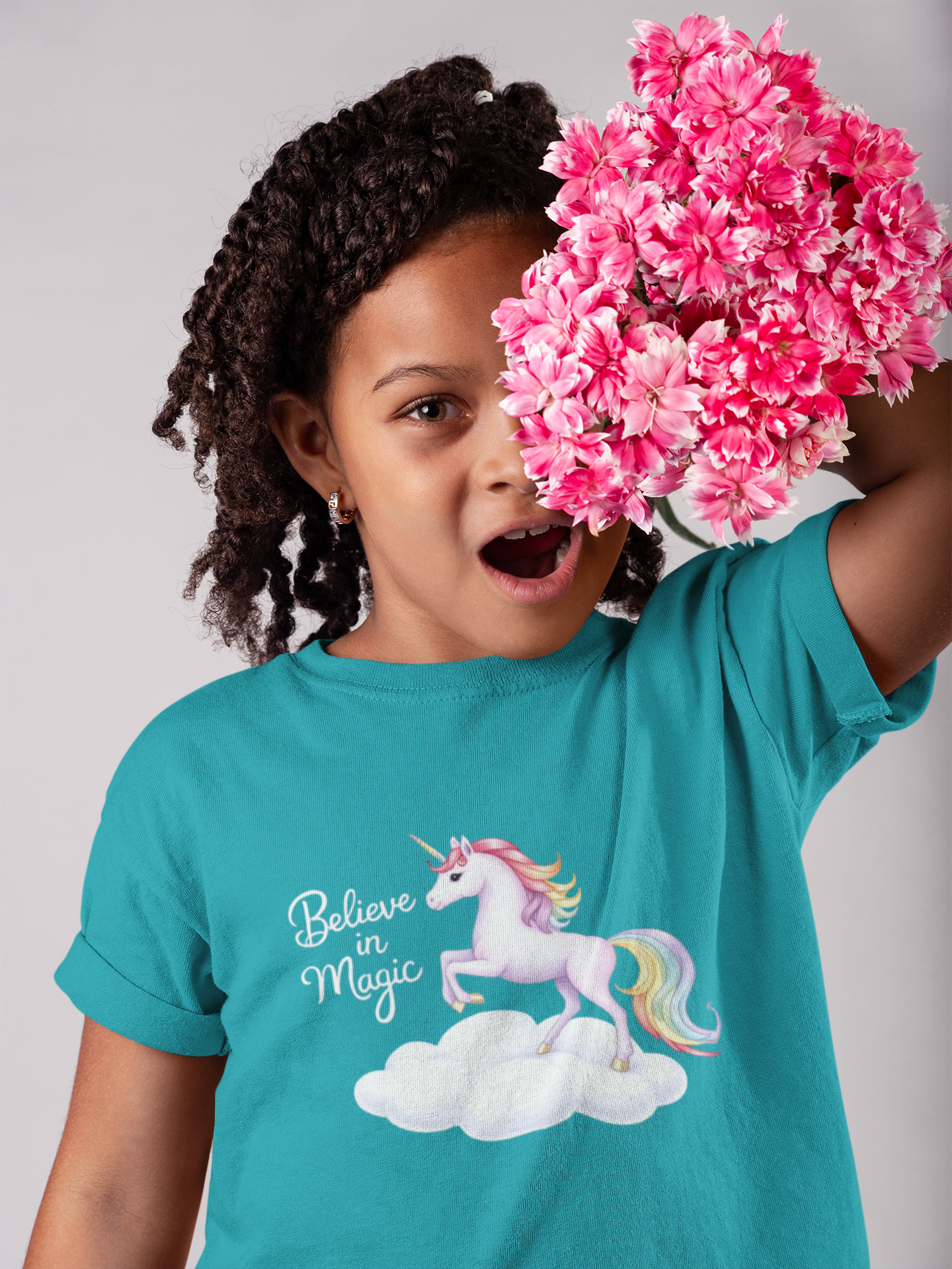 Kids Unicorn Tee - Believe in Magic - Fun Cotton Shirt for Young Dreamers