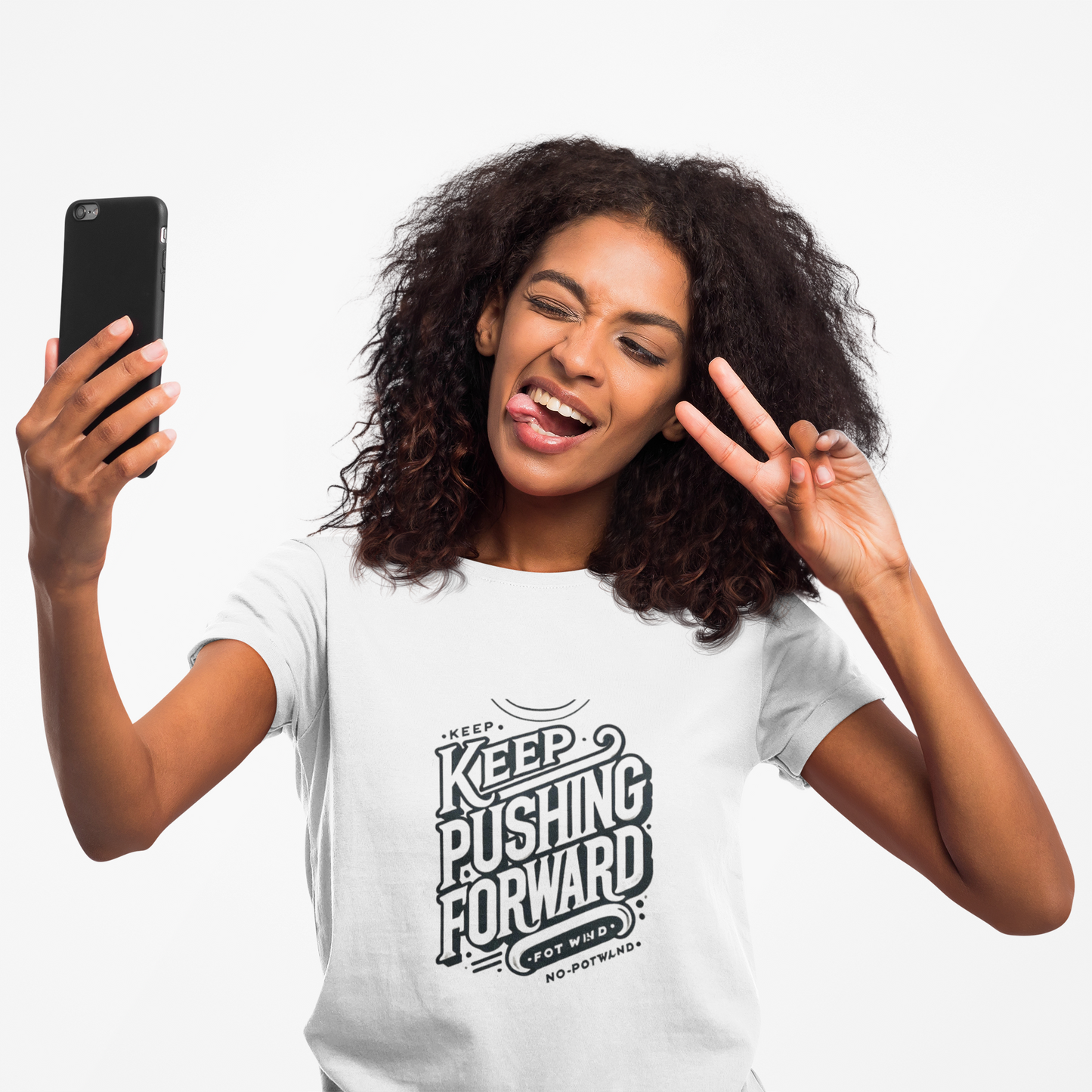 Keep Pushing Forward Motivational Unisex Softstyle T-Shirt