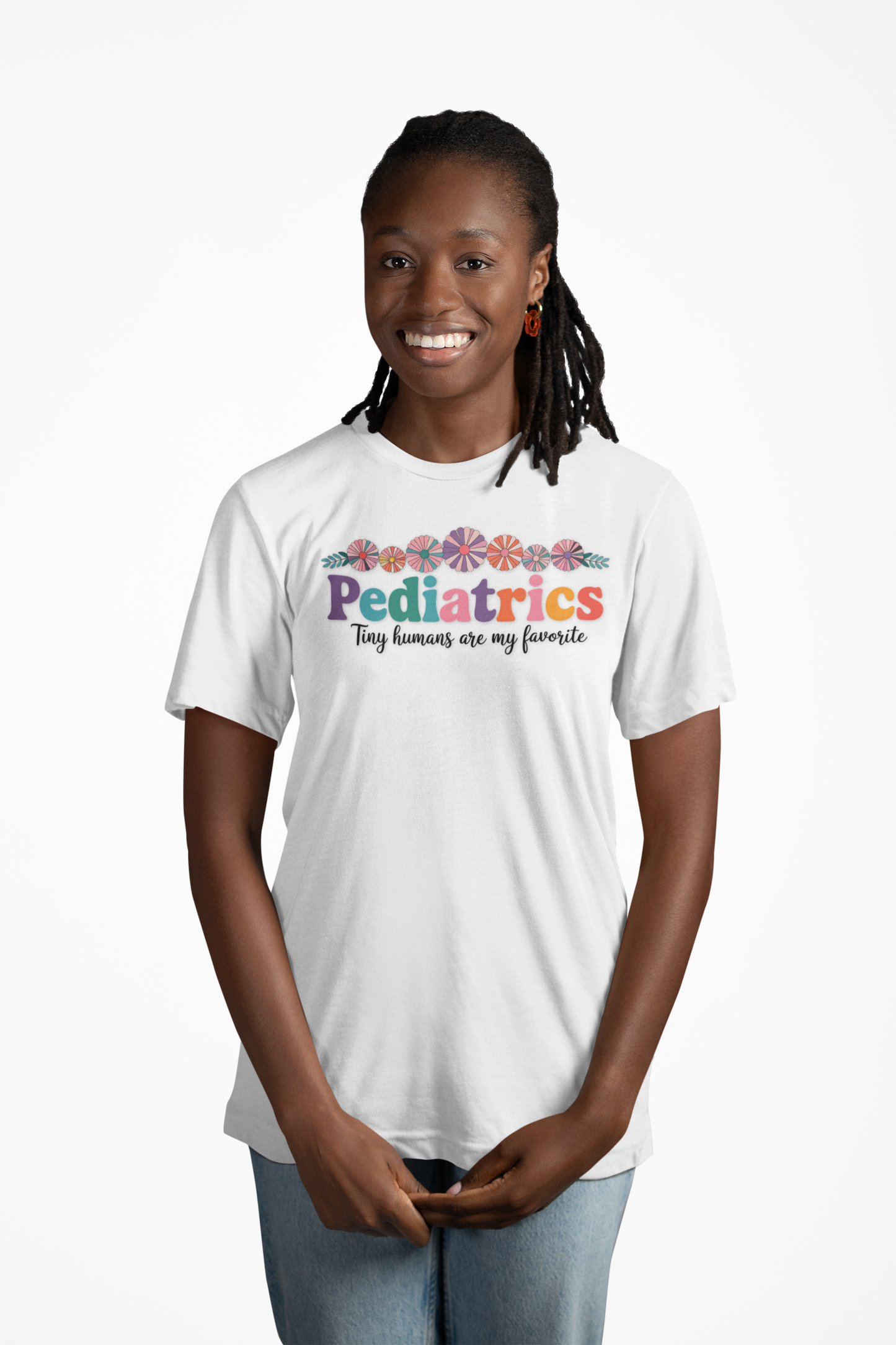 Pediatrics Unisex Heavy Cotton Tee - Tiny Humans Are My Favorite Shirt